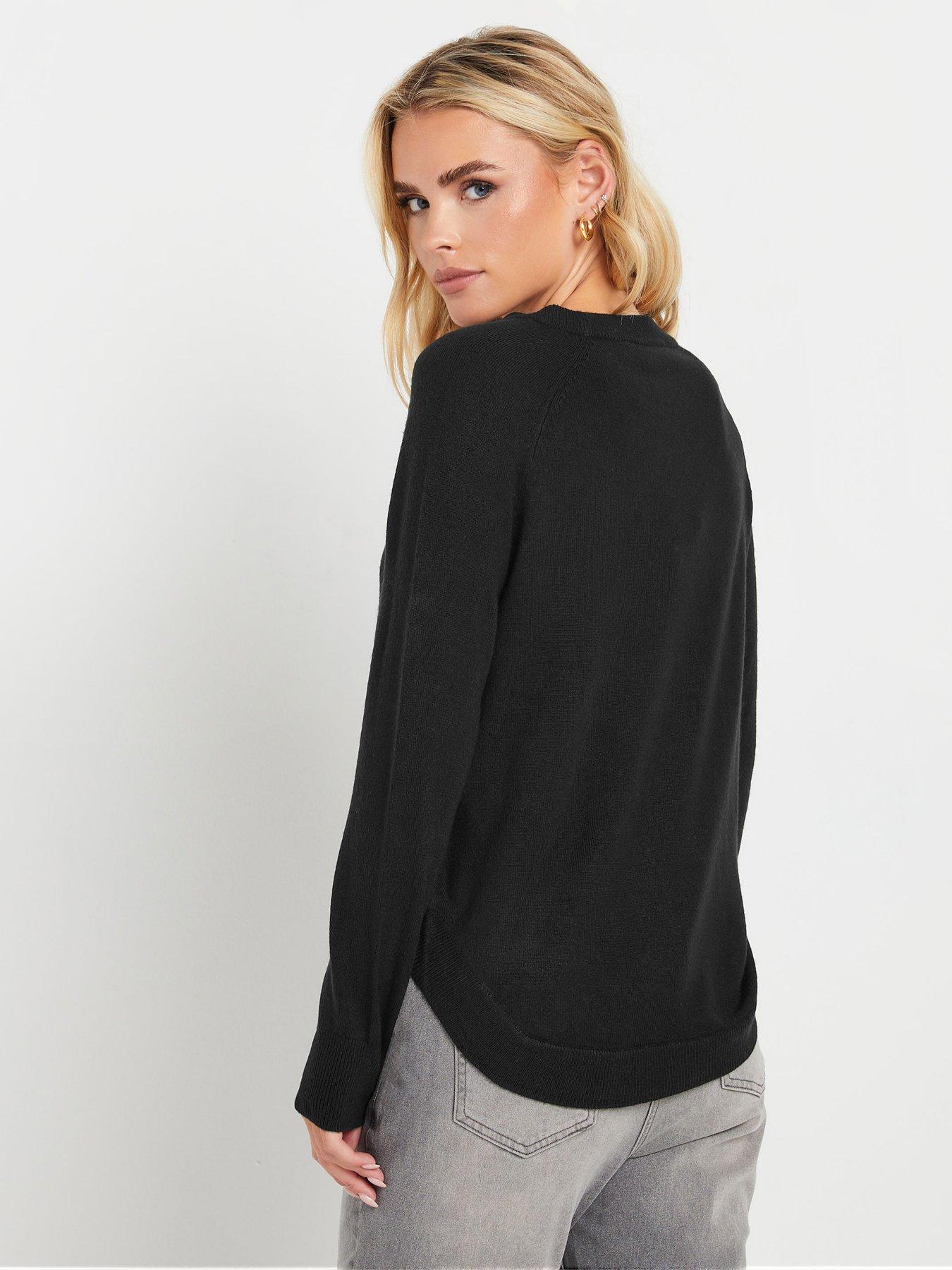 pixiegirl-petite-button-side-jumper-blackstillFront