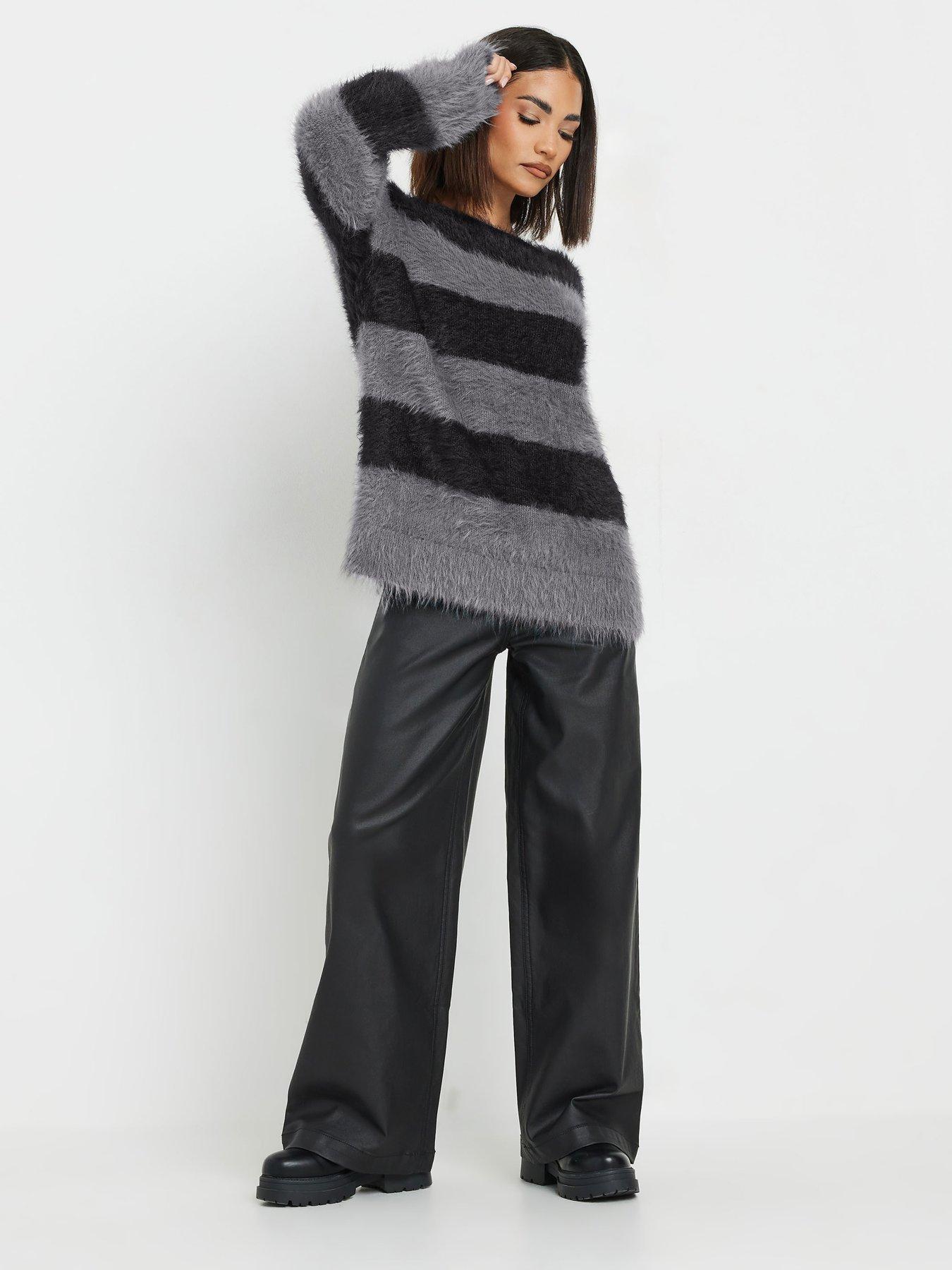 pixiegirl-petite-stripe-feather-slash-neck-jumper-greyback