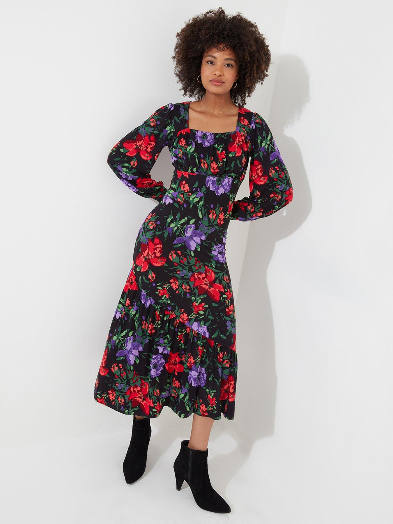 joe-browns-shona-floral-print-midaxi-dress-multistillFront