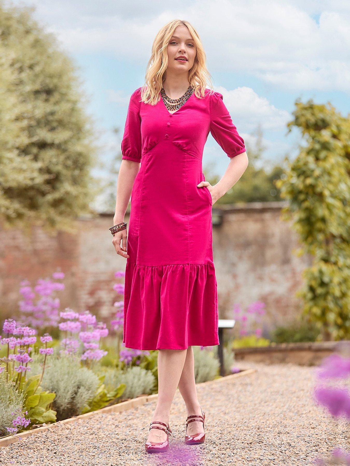 Joe Browns Curiously Cord Dress -pink