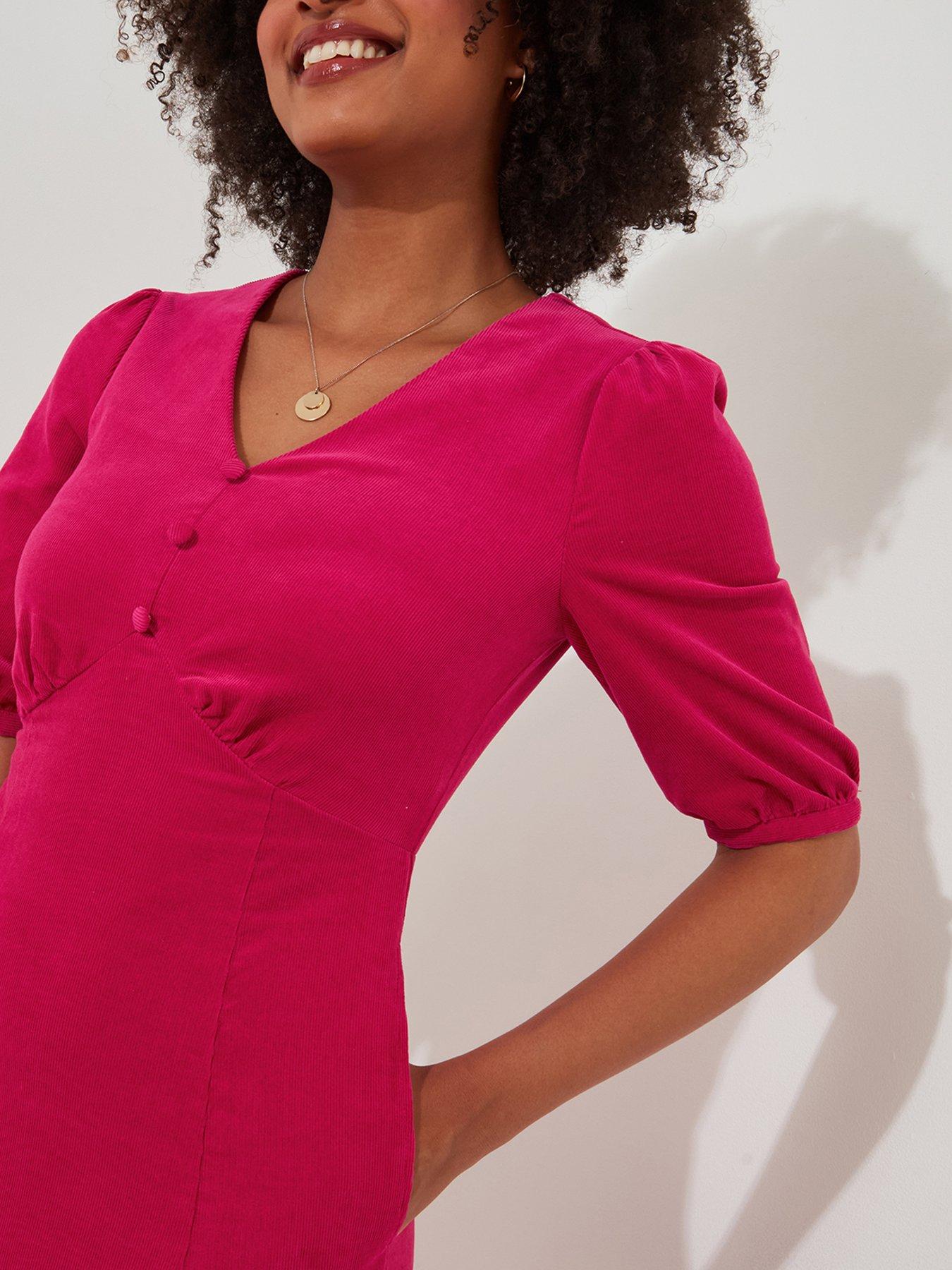 joe-browns-curiously-cord-dress--pinkdetail
