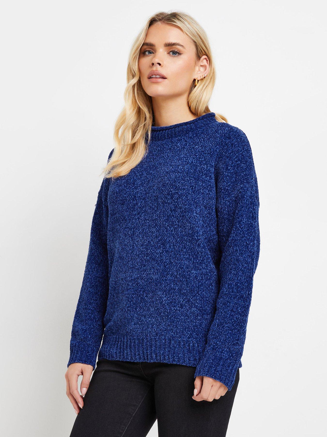 pixiegirl-petite-chenille-jumper-blue