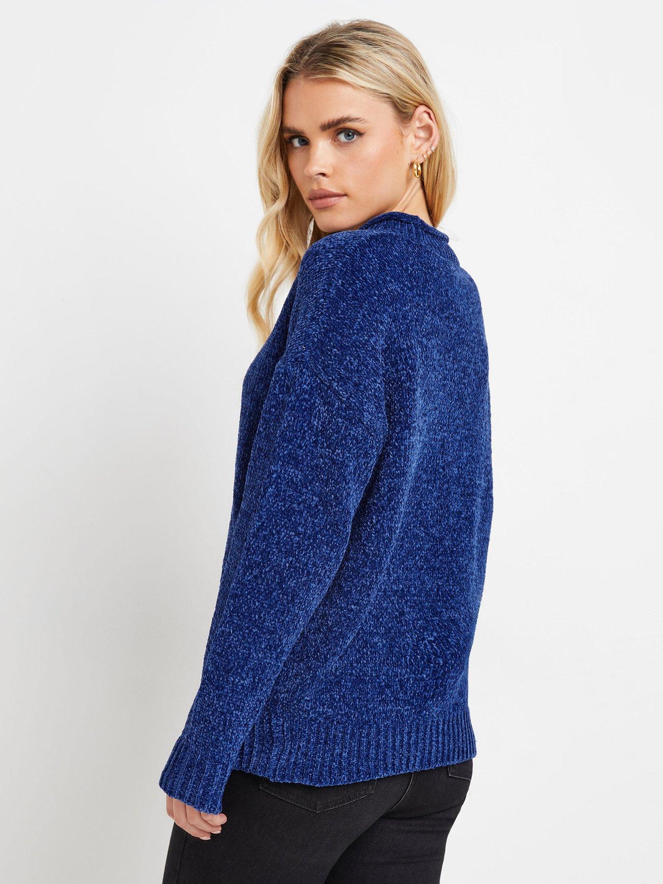 pixiegirl-petite-chenille-jumper-bluestillFront