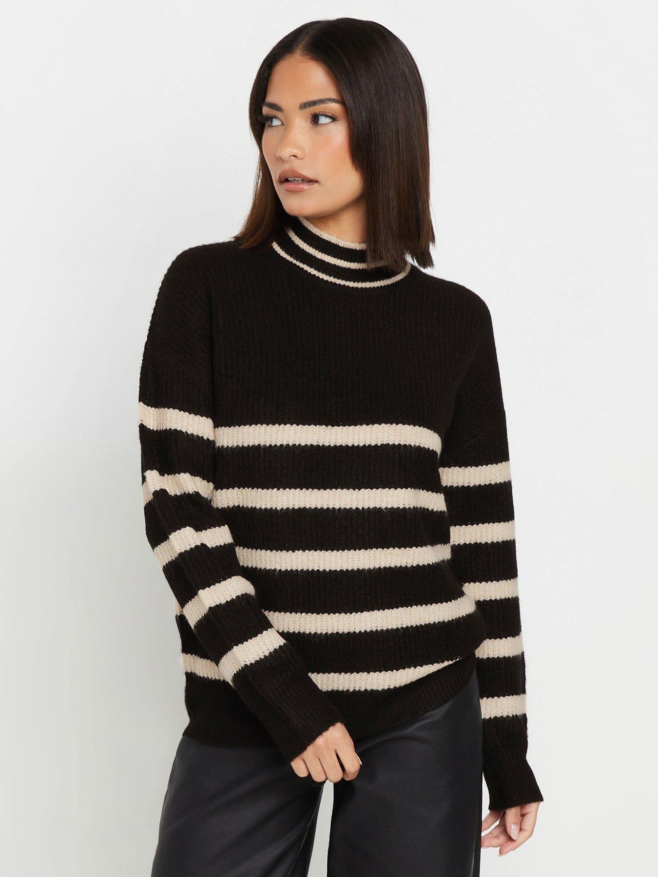 PixieGirl Petite Stripe Jumper - Black