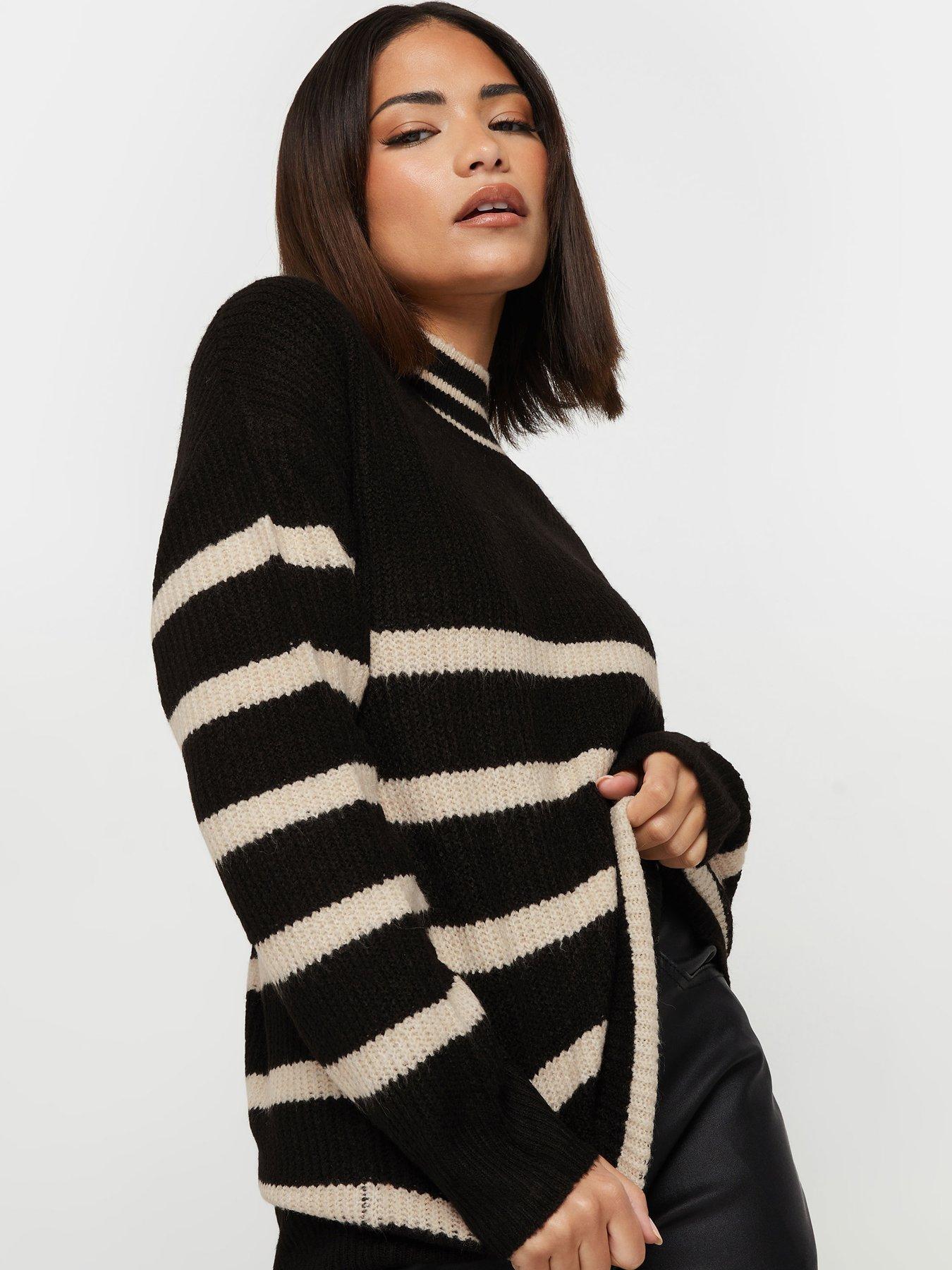 pixiegirl-petite-stripe-jumper-blackoutfit