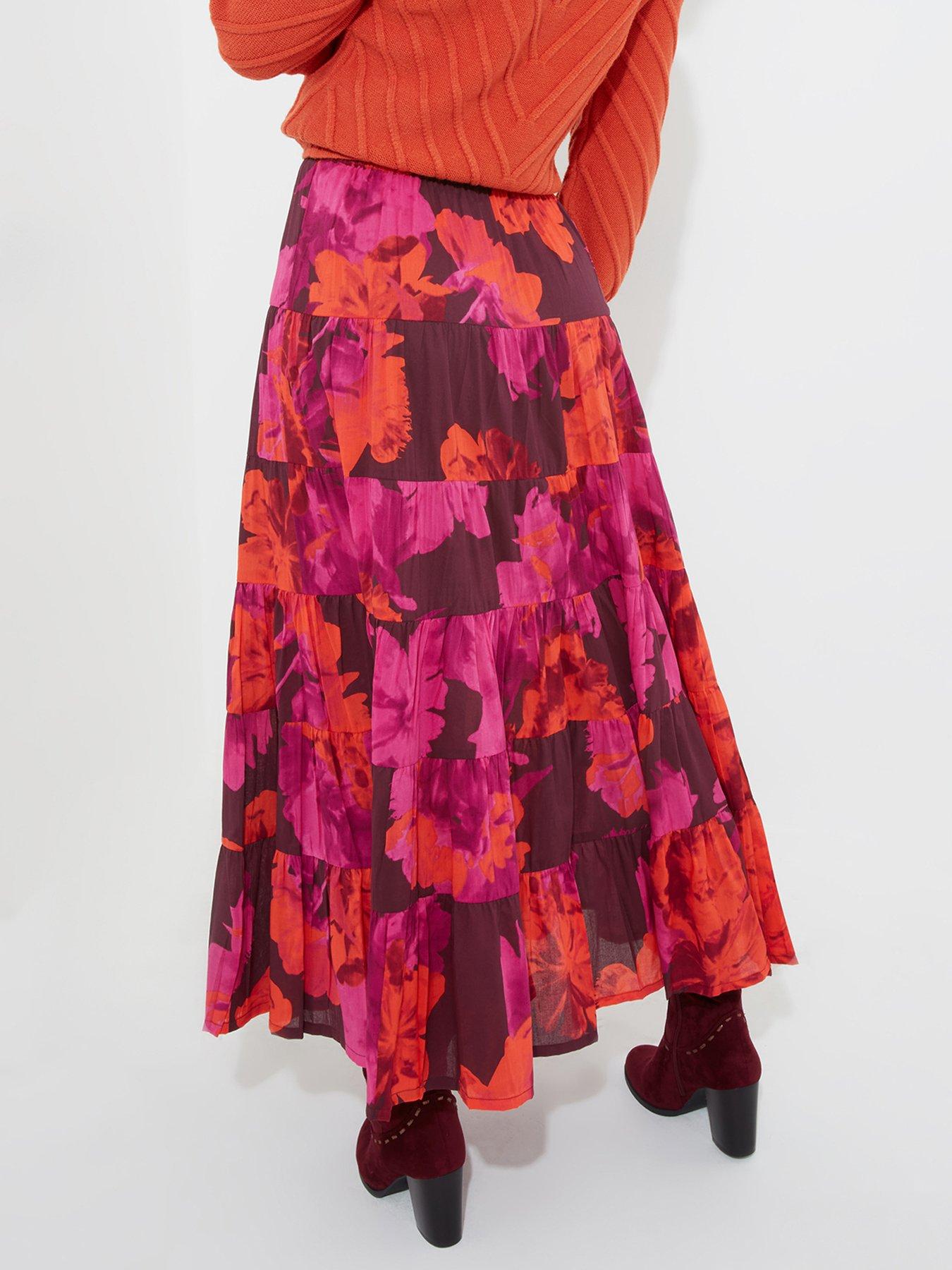 Image 2 of 5 of Joe Browns Stunning Florals Skirt -pink