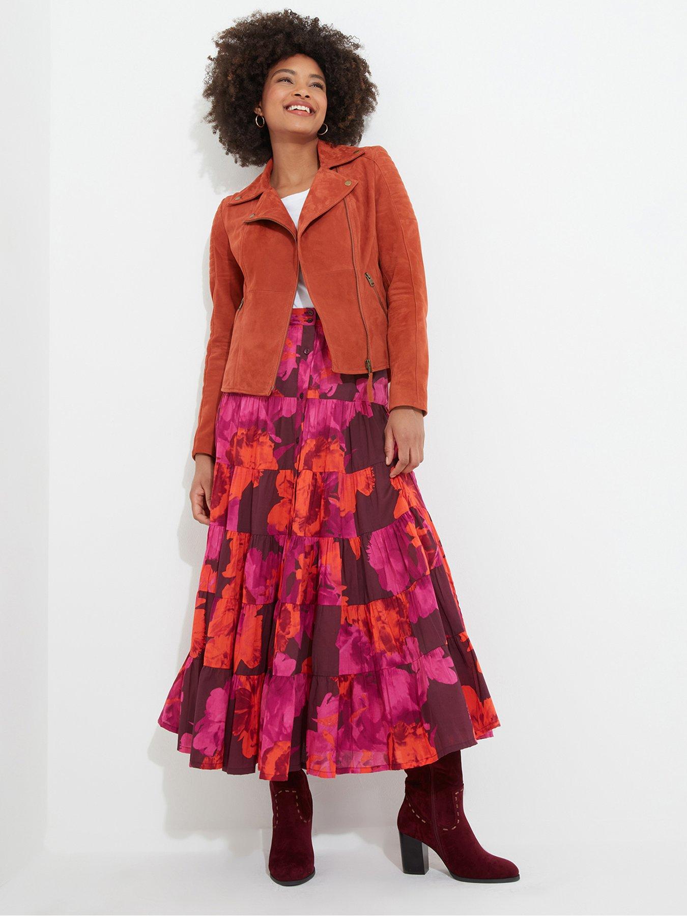 Image 3 of 5 of Joe Browns Stunning Florals Skirt -pink