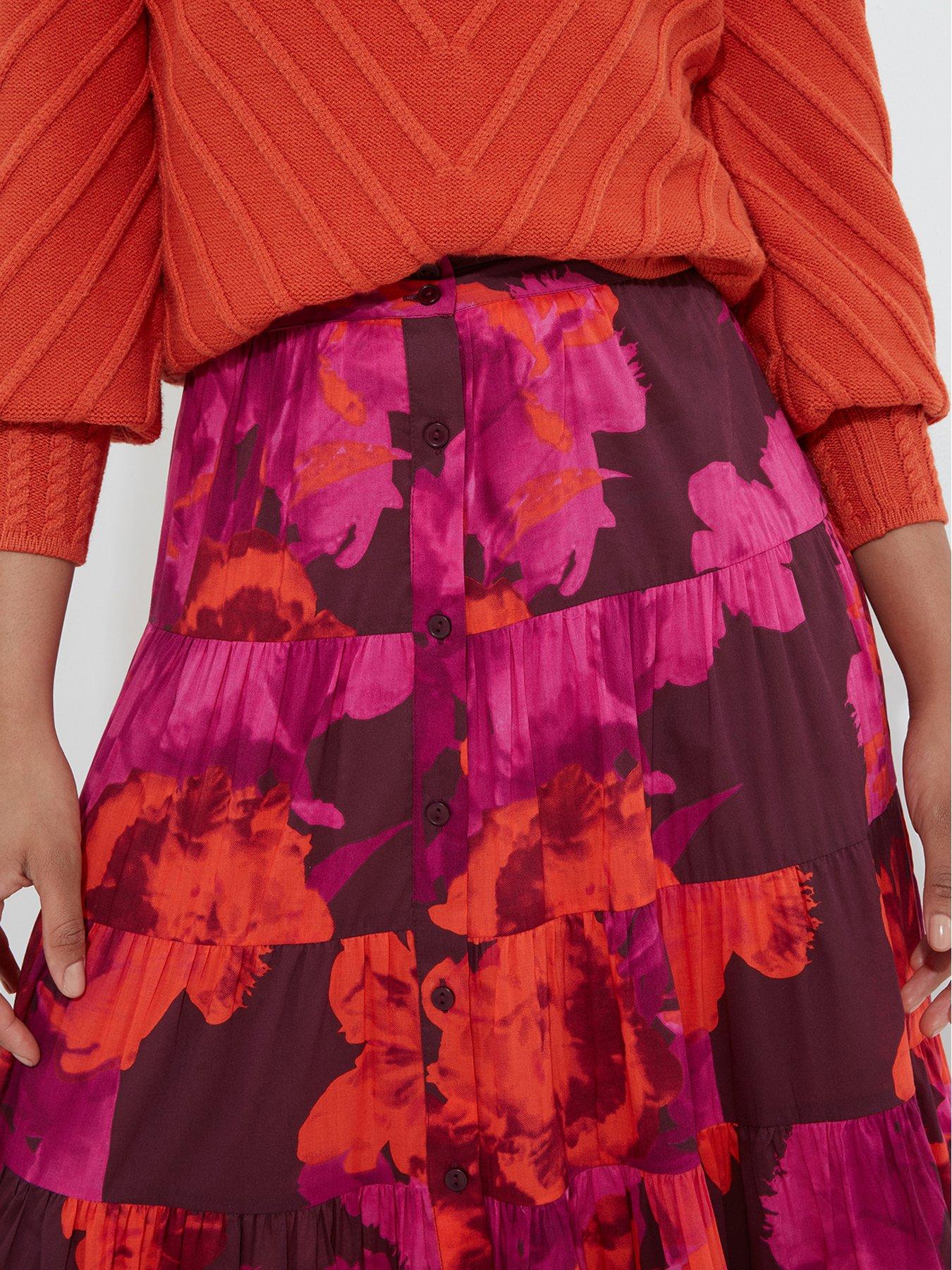 Image 4 of 5 of Joe Browns Stunning Florals Skirt -pink