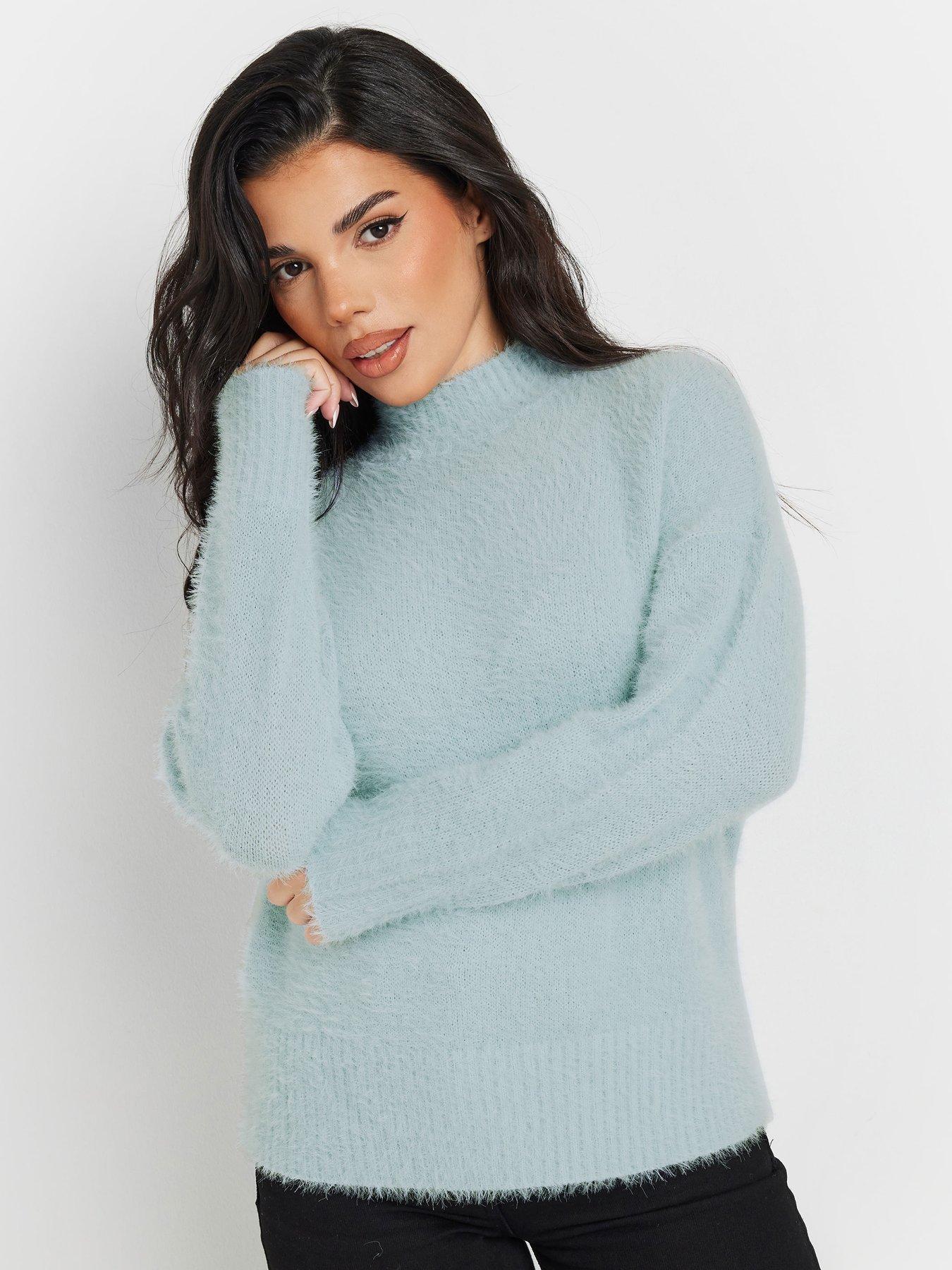 pixiegirl-petite-fluffy-crew-neck-jumper-blue