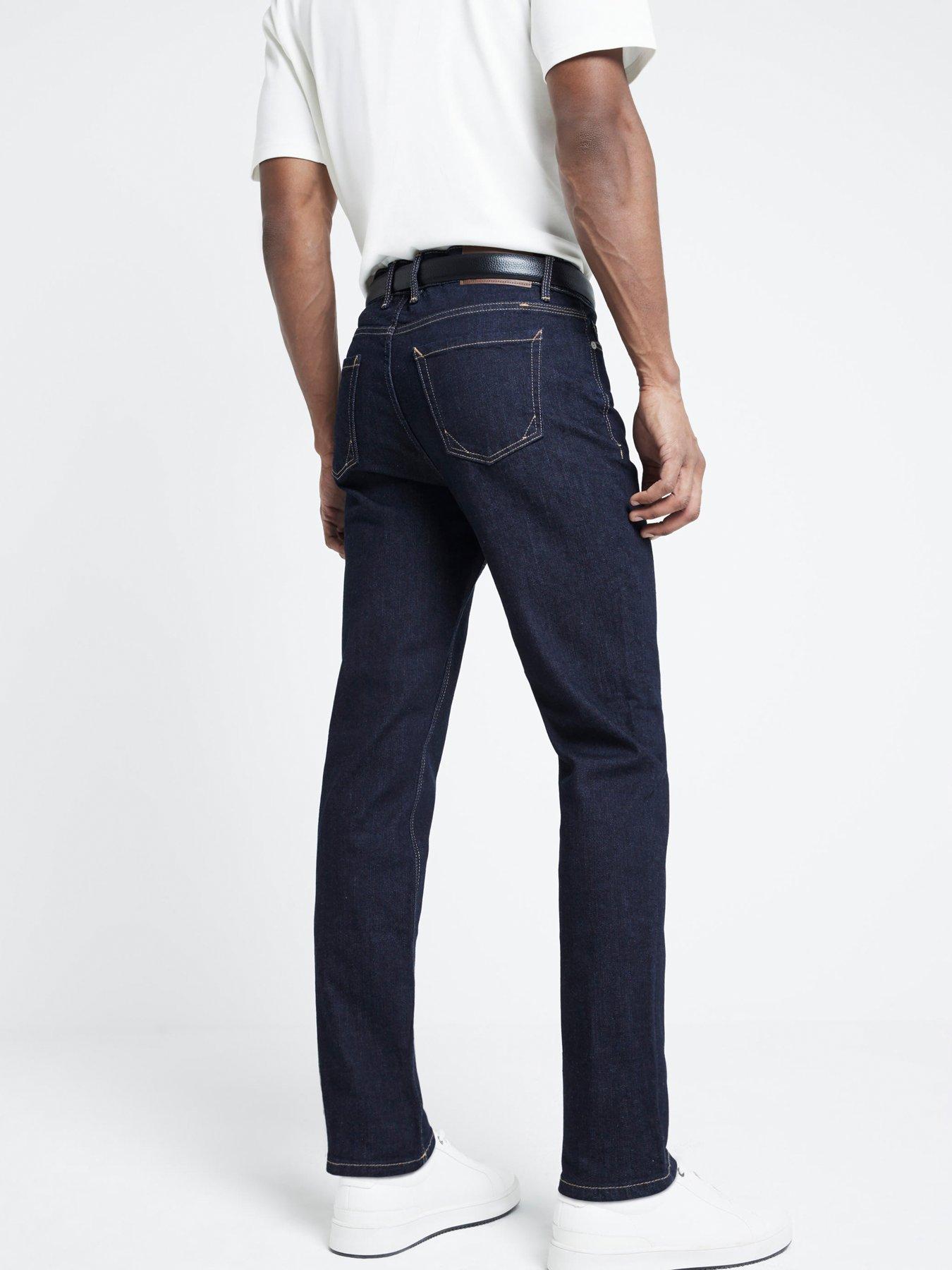 Image 2 of 6 of River Island Skinny Rinse Millhouse Jeans - Dark Blue
