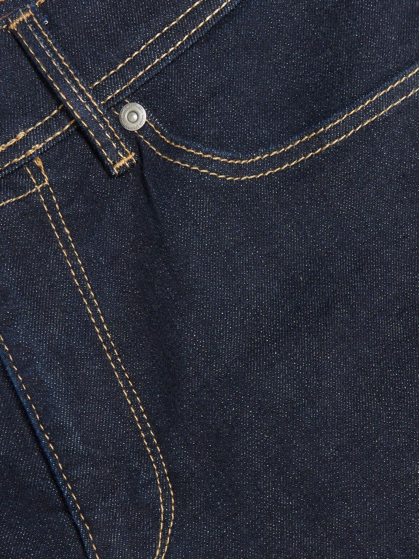 Image 5 of 6 of River Island Skinny Rinse Millhouse Jeans - Dark Blue