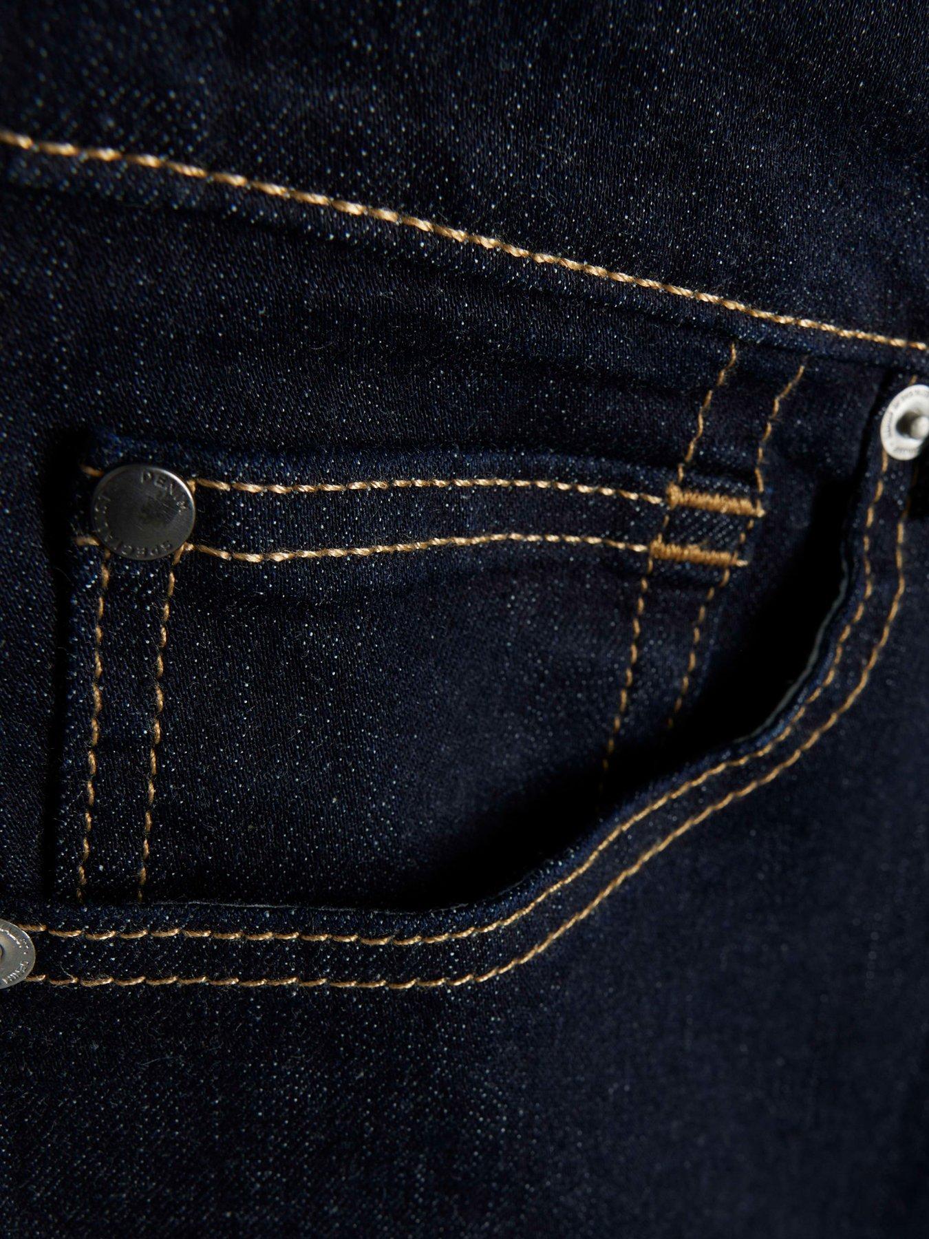 Image 5 of 5 of River Island Slim Rinse Millhouse Jeans - Dark Blue