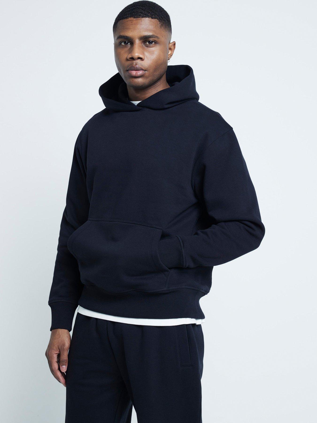 Image 1 of 6 of River Island Essential Hoodie - Black