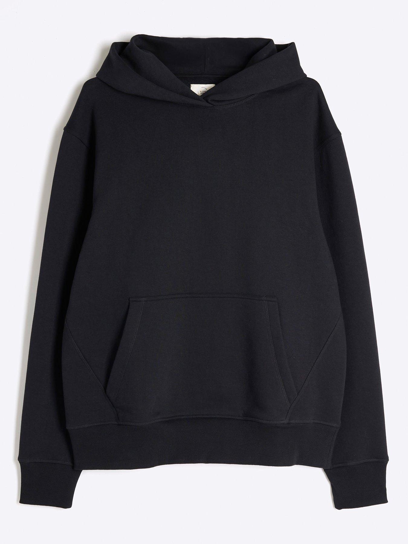 Image 6 of 6 of River Island Essential Hoodie - Black