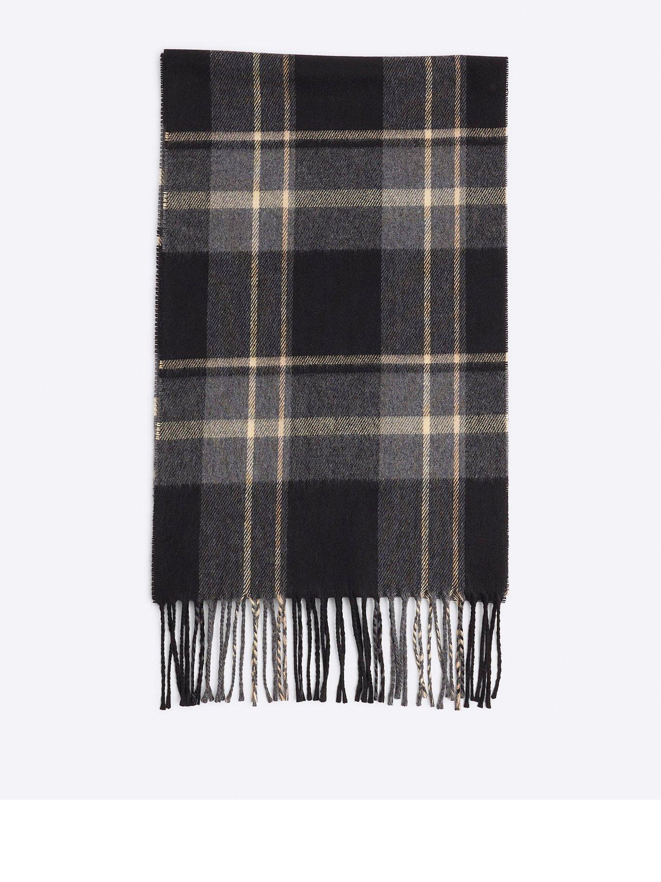 river-island-smart-check-scarf-black