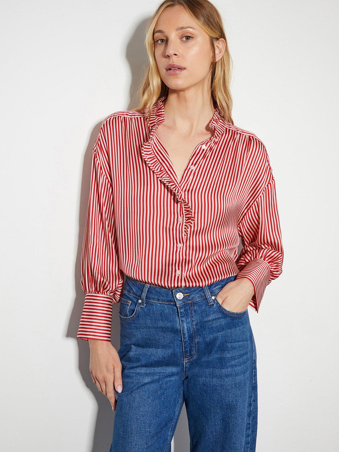 monsoon-nancy-stripe-blouse-redfront