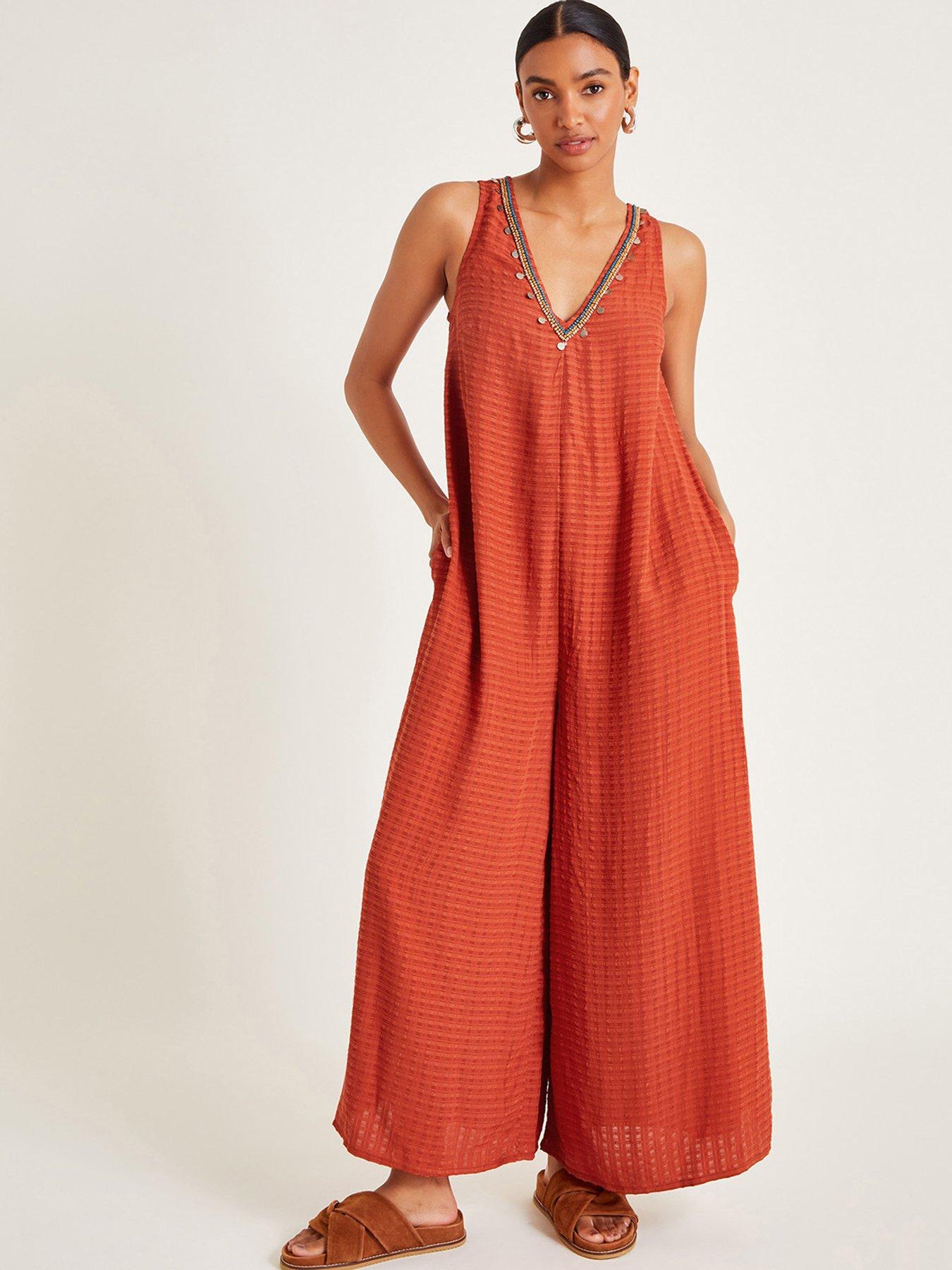 monsoon-hazel-embellished-wide-leg-jumpsuit-brownfront