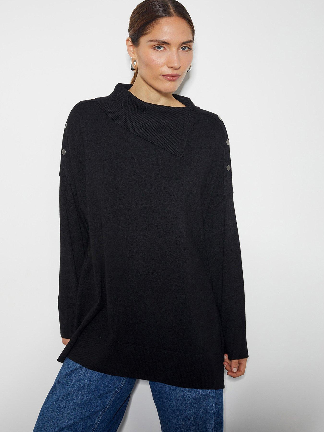 monsoon-beth-button-jumper-black