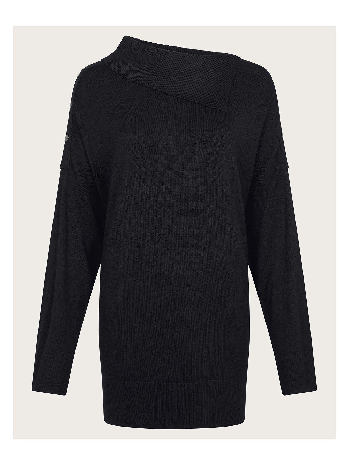 monsoon-beth-button-jumper-blackdetail