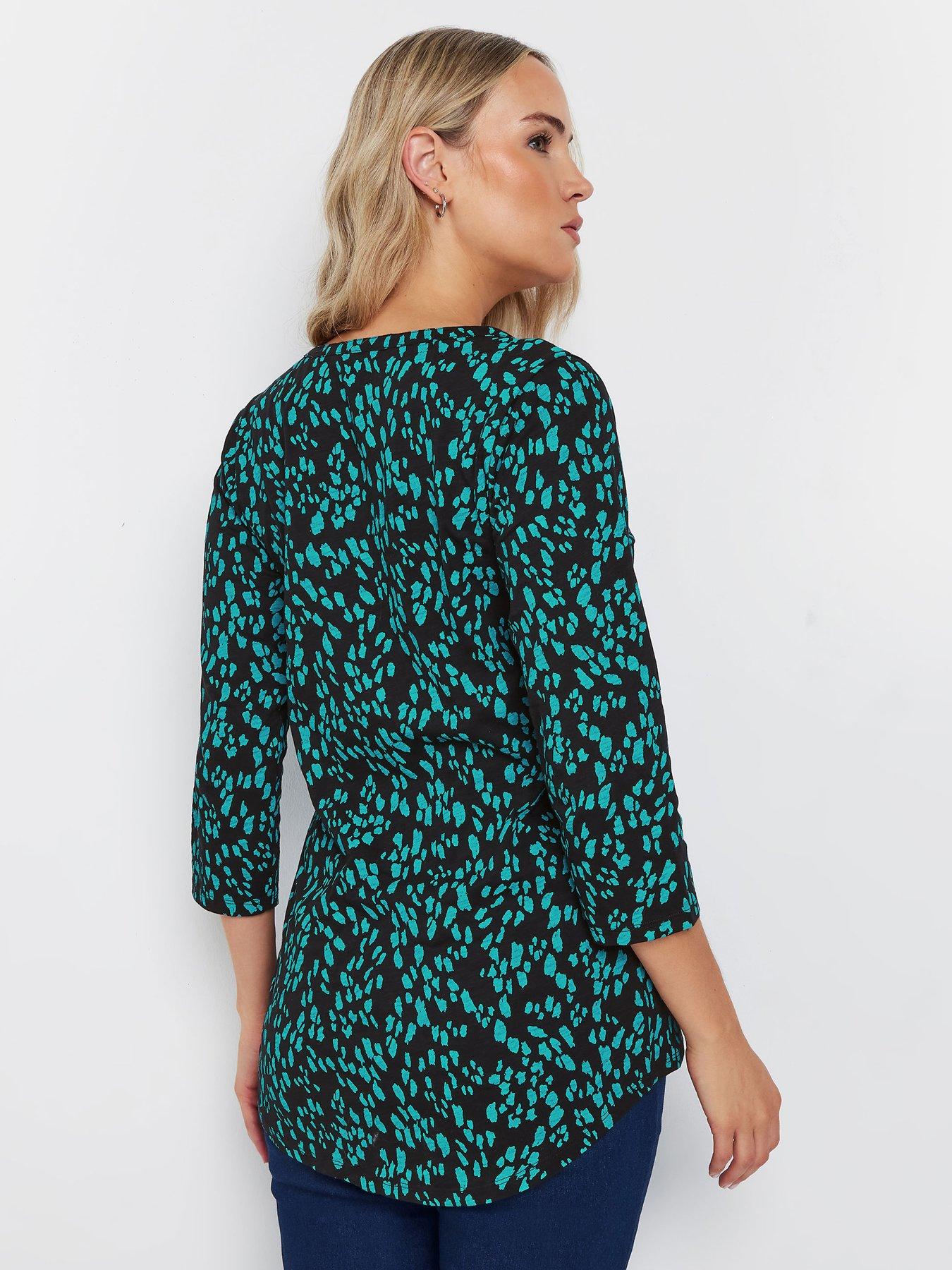 long-tall-sally-tall-34-sleeve-pintuck-topstillFront