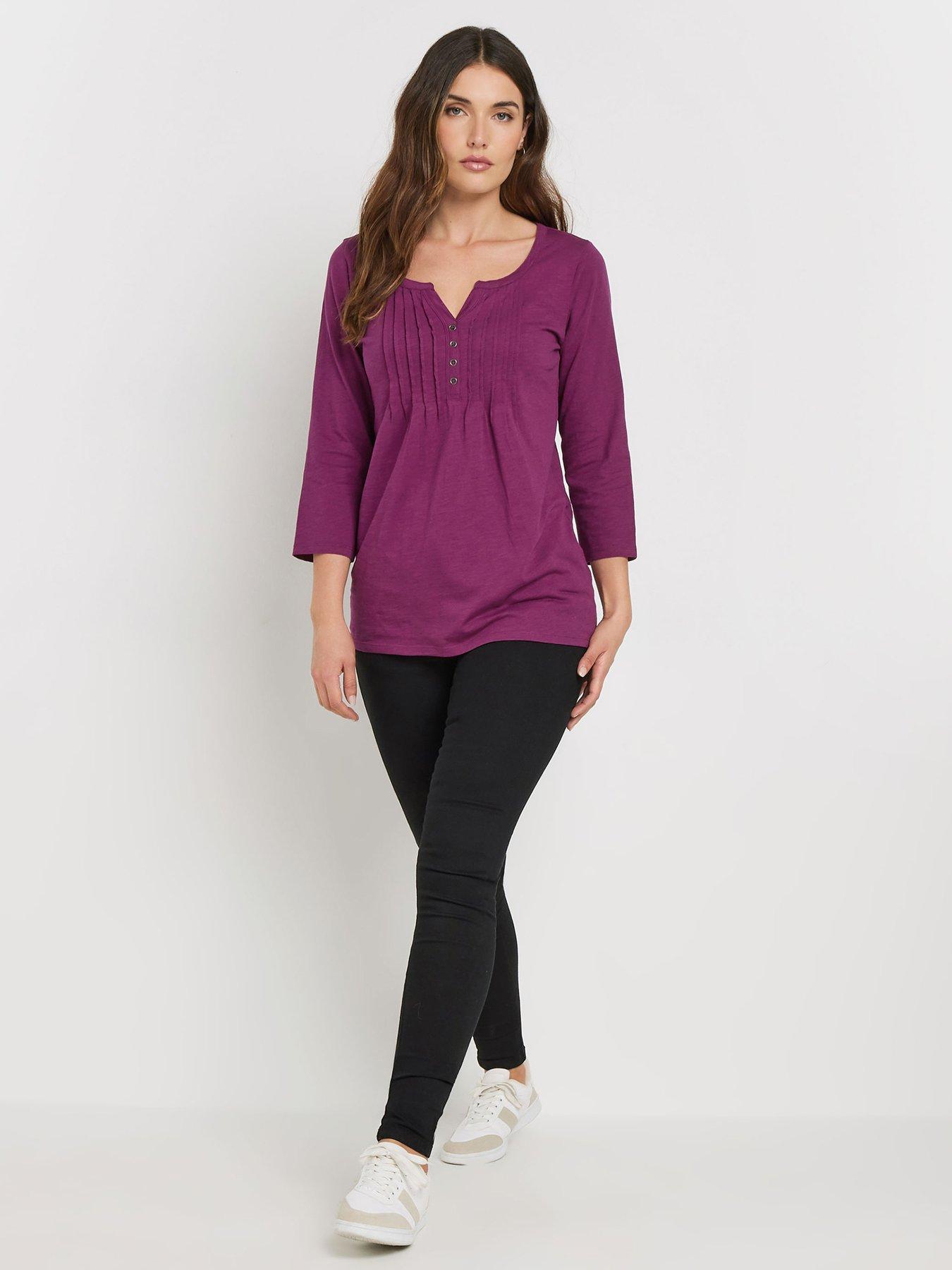 long-tall-sally-tall-2-pack-34-sleeve-pintuck-topoutfit