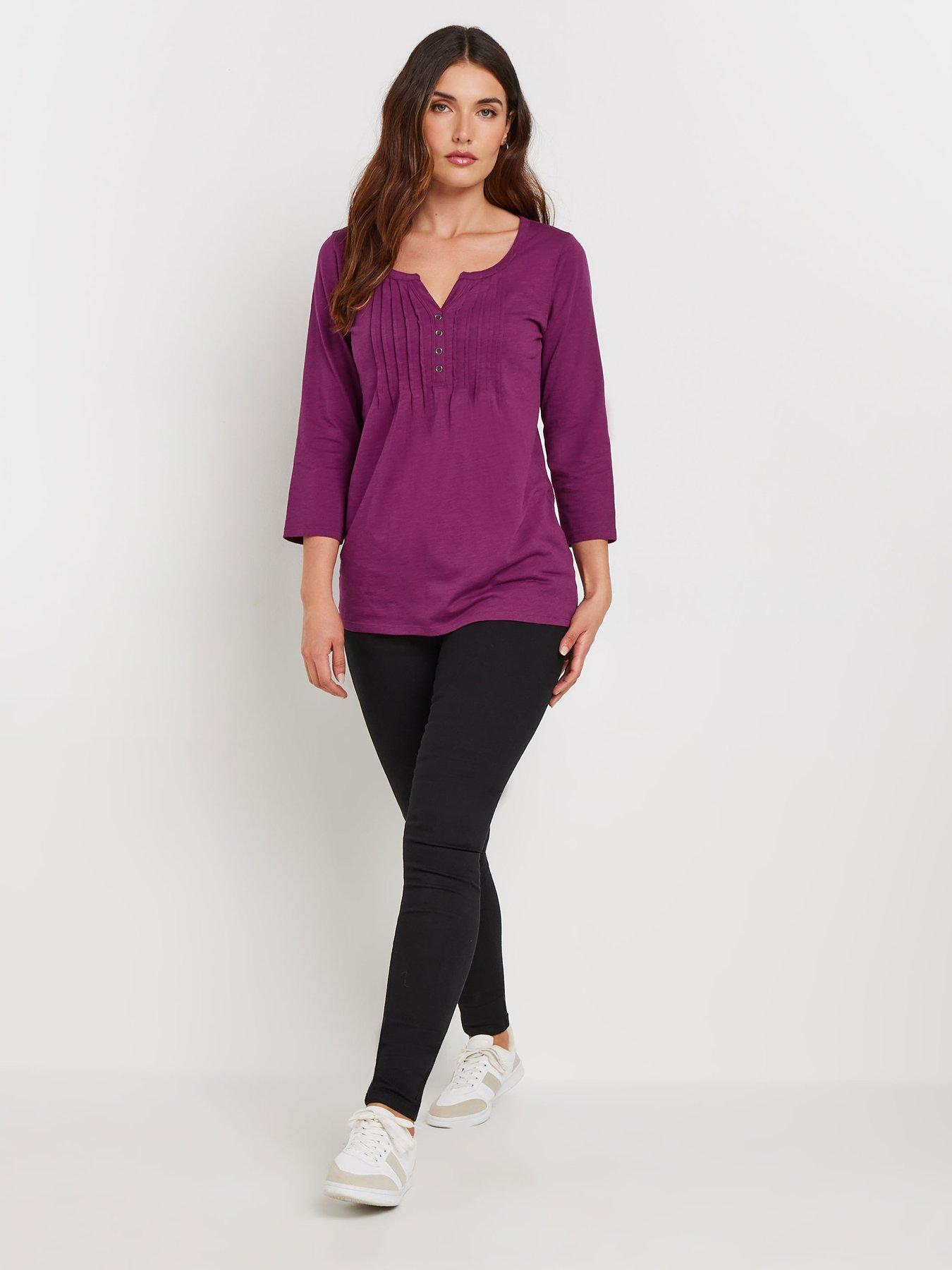 long-tall-sally-tall-2-pack-34-sleeve-pintuck-topoutfit