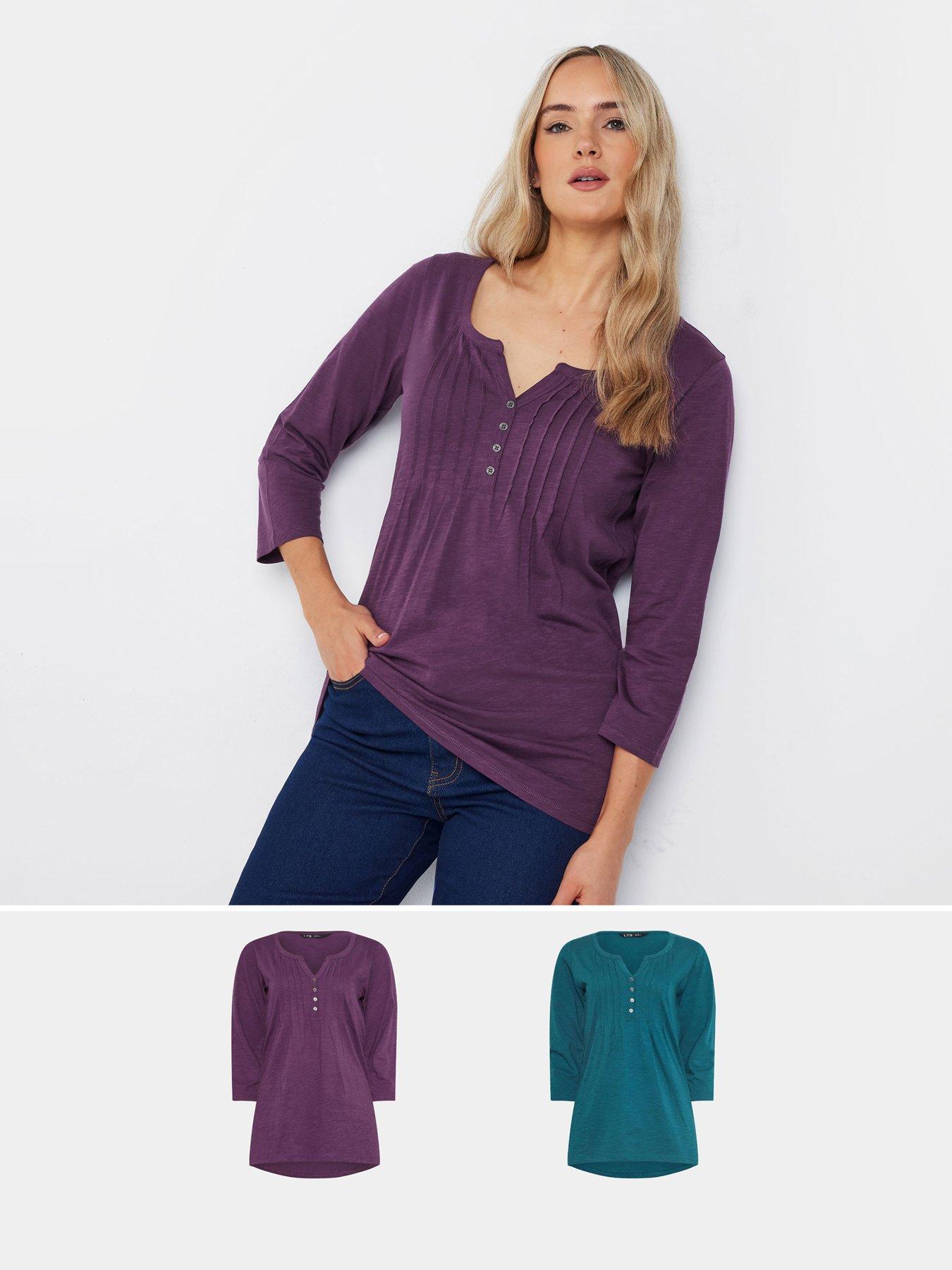 long-tall-sally-tall-2-pack-34-sleeve-pintuck-top