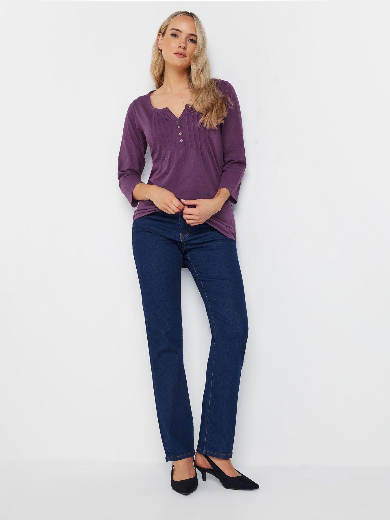 long-tall-sally-tall-2-pack-34-sleeve-pintuck-topback