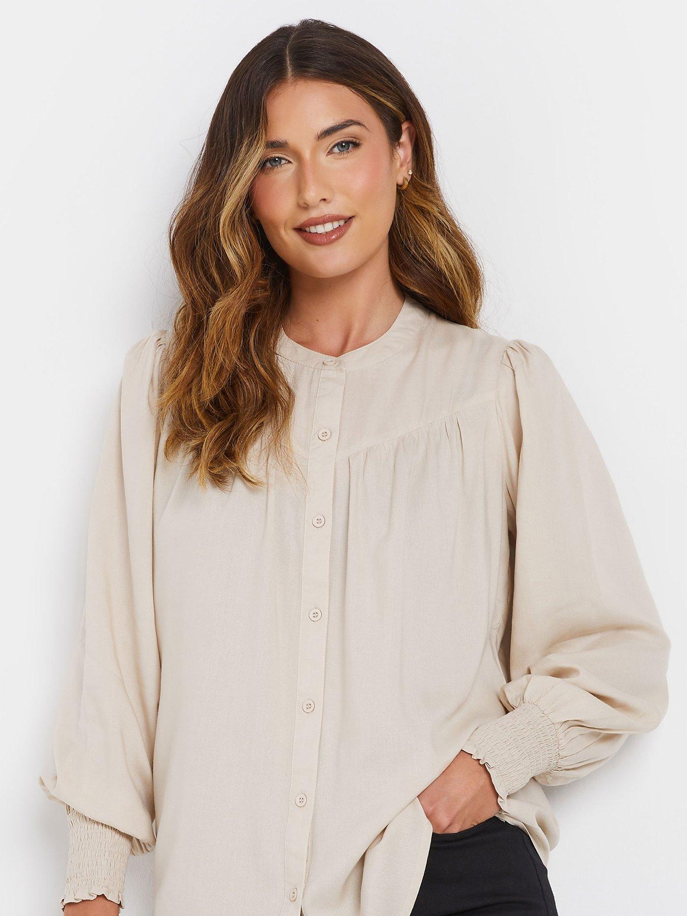 long-tall-sally-long-sleeve-blouse-ivoryoutfit