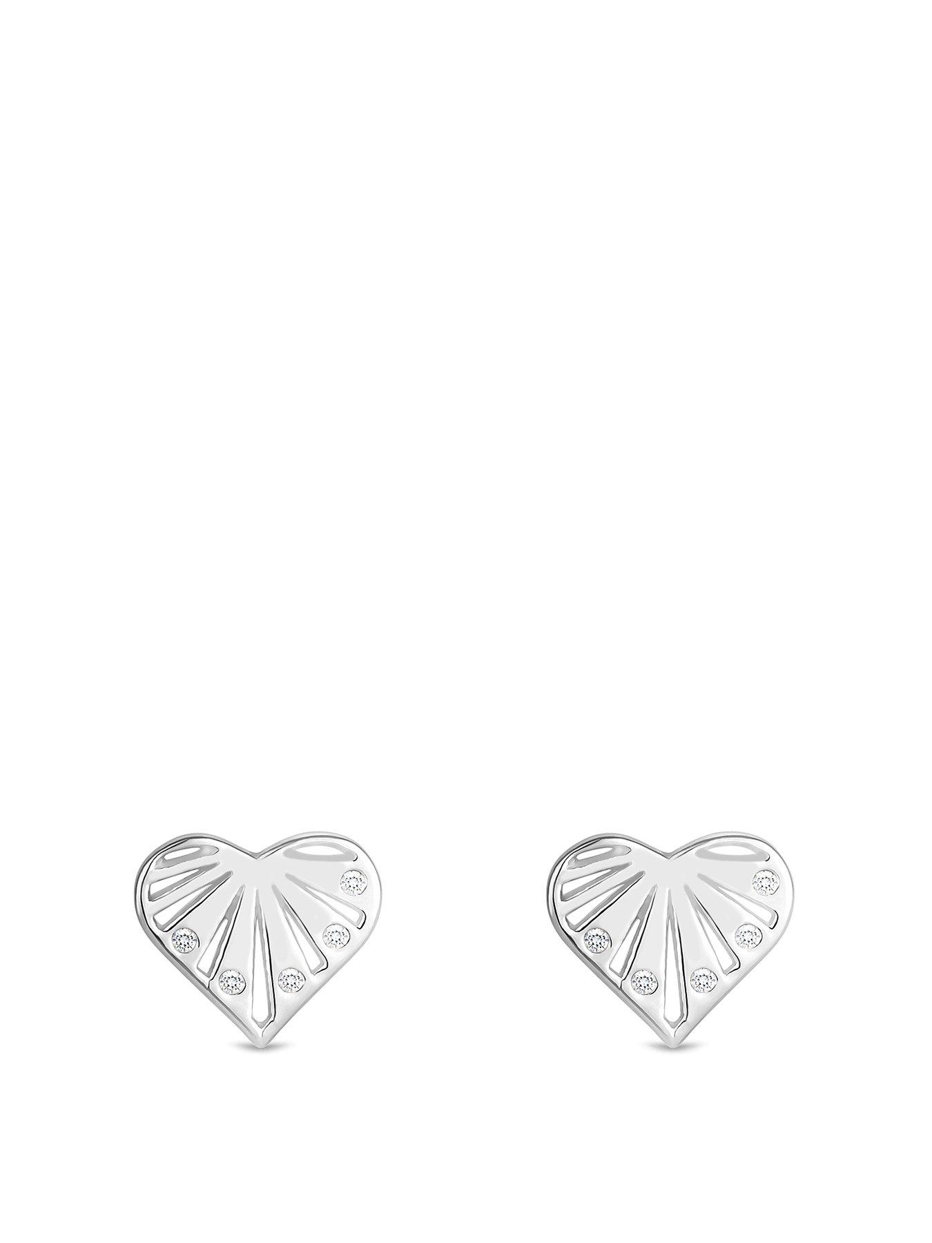 simply-silver-sterling-silver-925-cubic-zirconia-sunburst-heart-stud-earrings