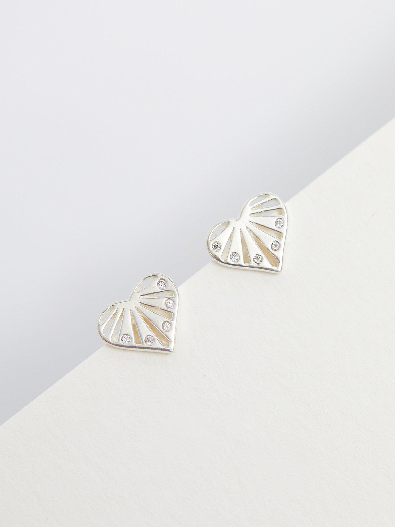 simply-silver-sterling-silver-925-cubic-zirconia-sunburst-heart-stud-earringsback