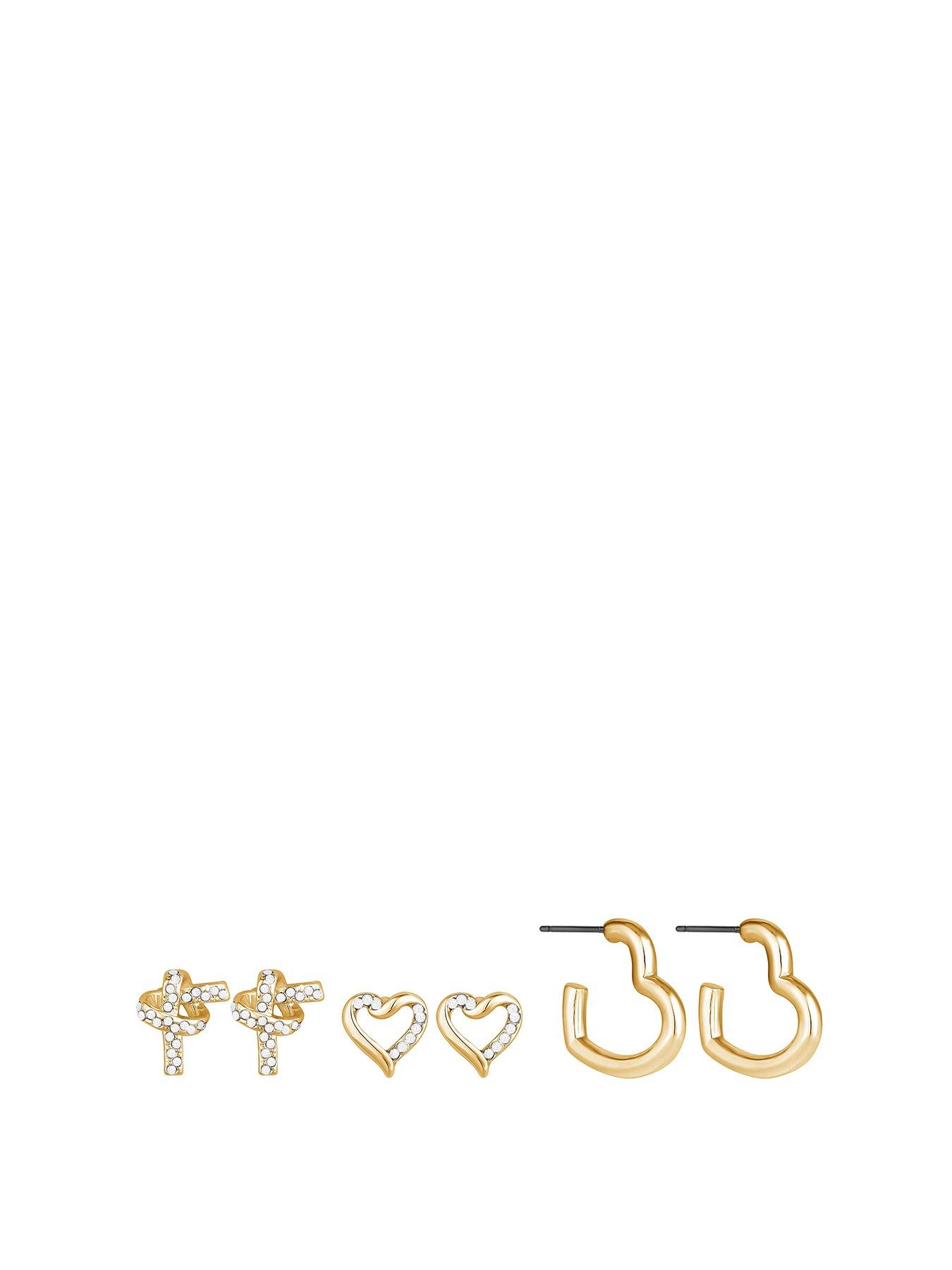 mood-gold-crystal-love-heart-mixed-earrings-pack-of-3