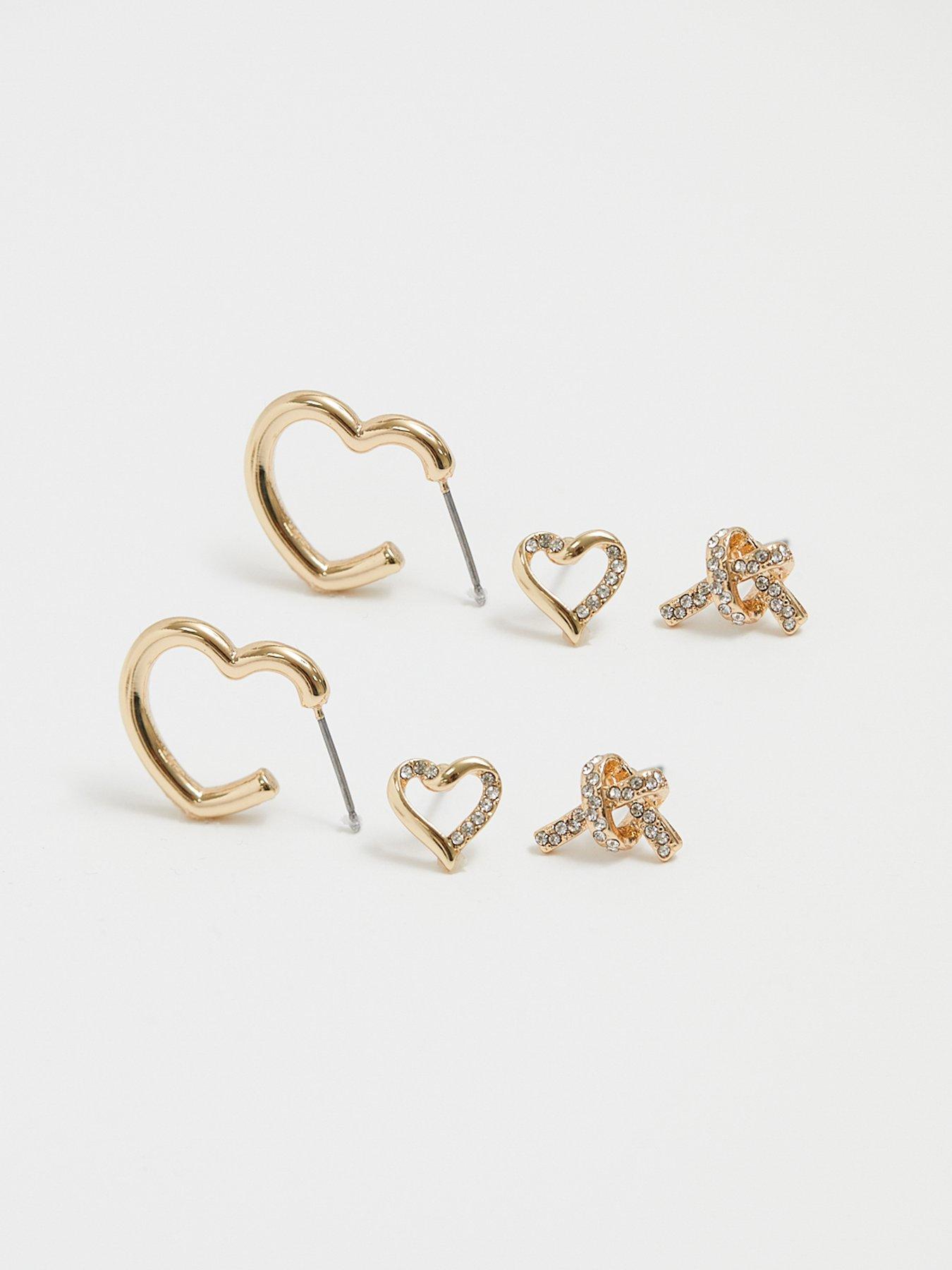 mood-gold-crystal-love-heart-mixed-earrings-pack-of-3back