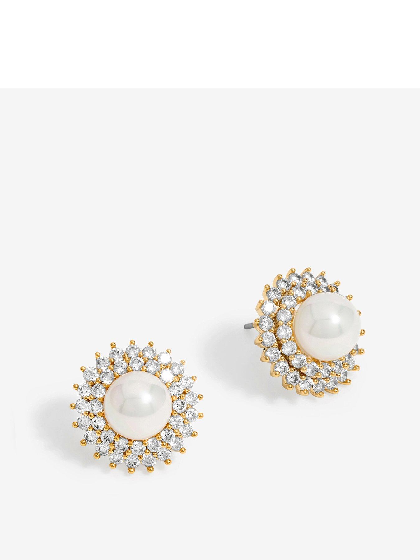 jon-richard-gold-plated-cubic-zirconia-and-pearl-stud-earrings