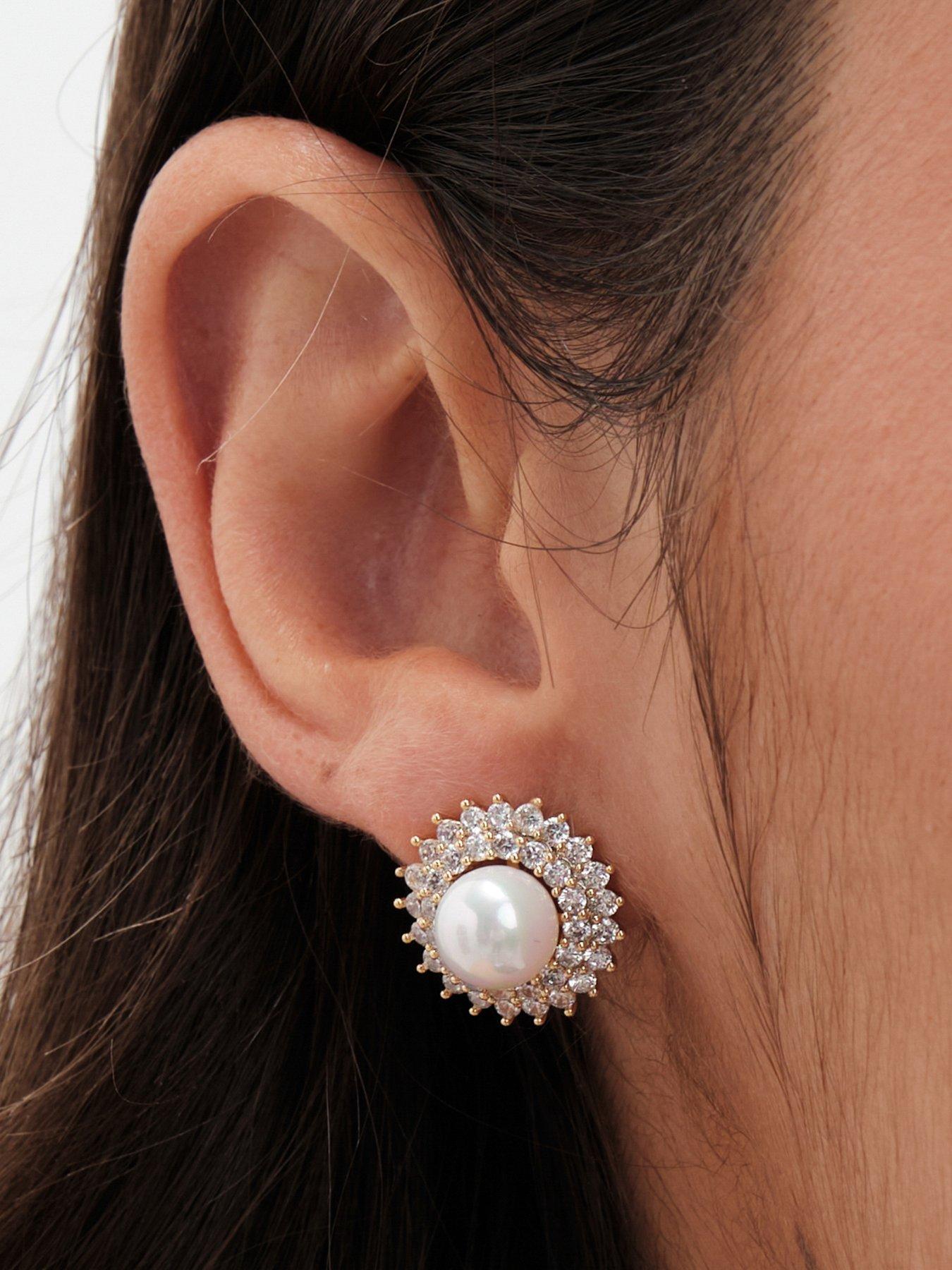 jon-richard-gold-plated-cubic-zirconia-and-pearl-stud-earringsback