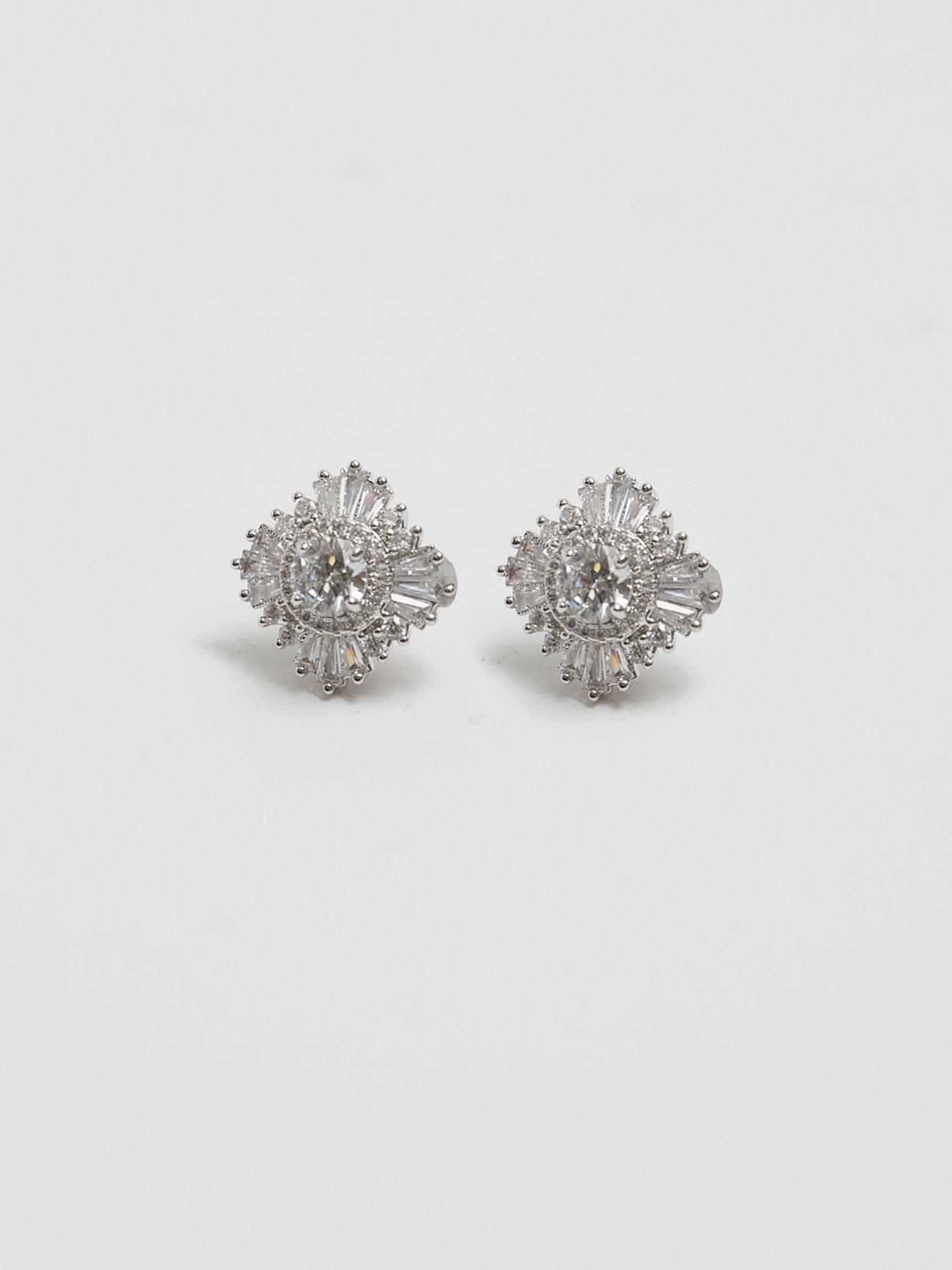 jon-richard-silver-plated-cubic-zirconia-starburst-stud-earringsback