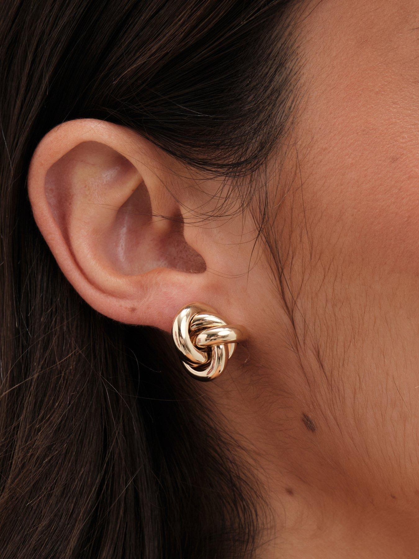 jon-richard-vintage-inspired-gold-plated-knot-stud-earringsstillFront