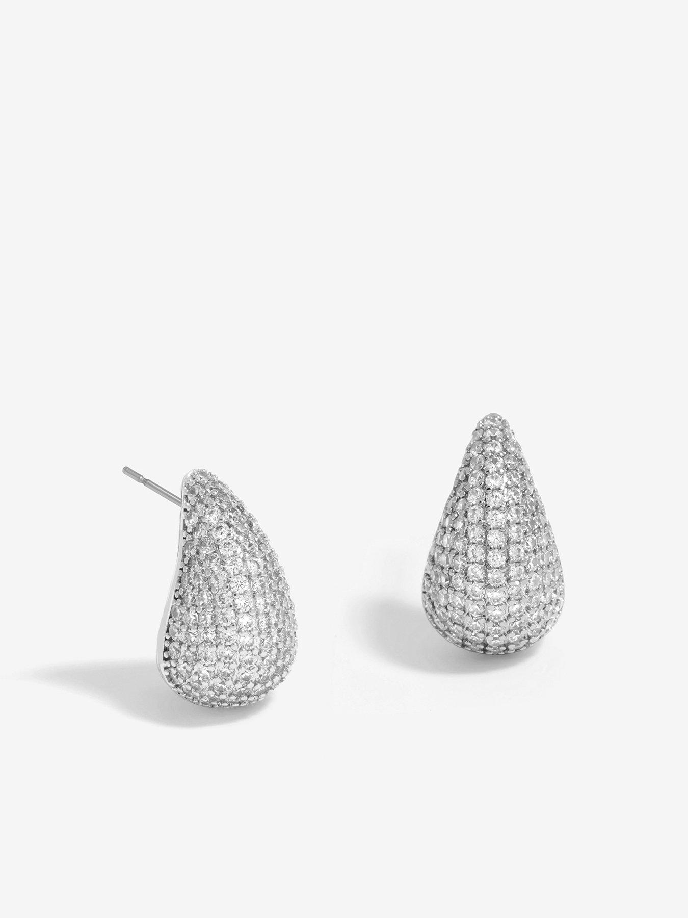 jon-richard-rhodium-plated-cubic-zirconia-dome-earrings