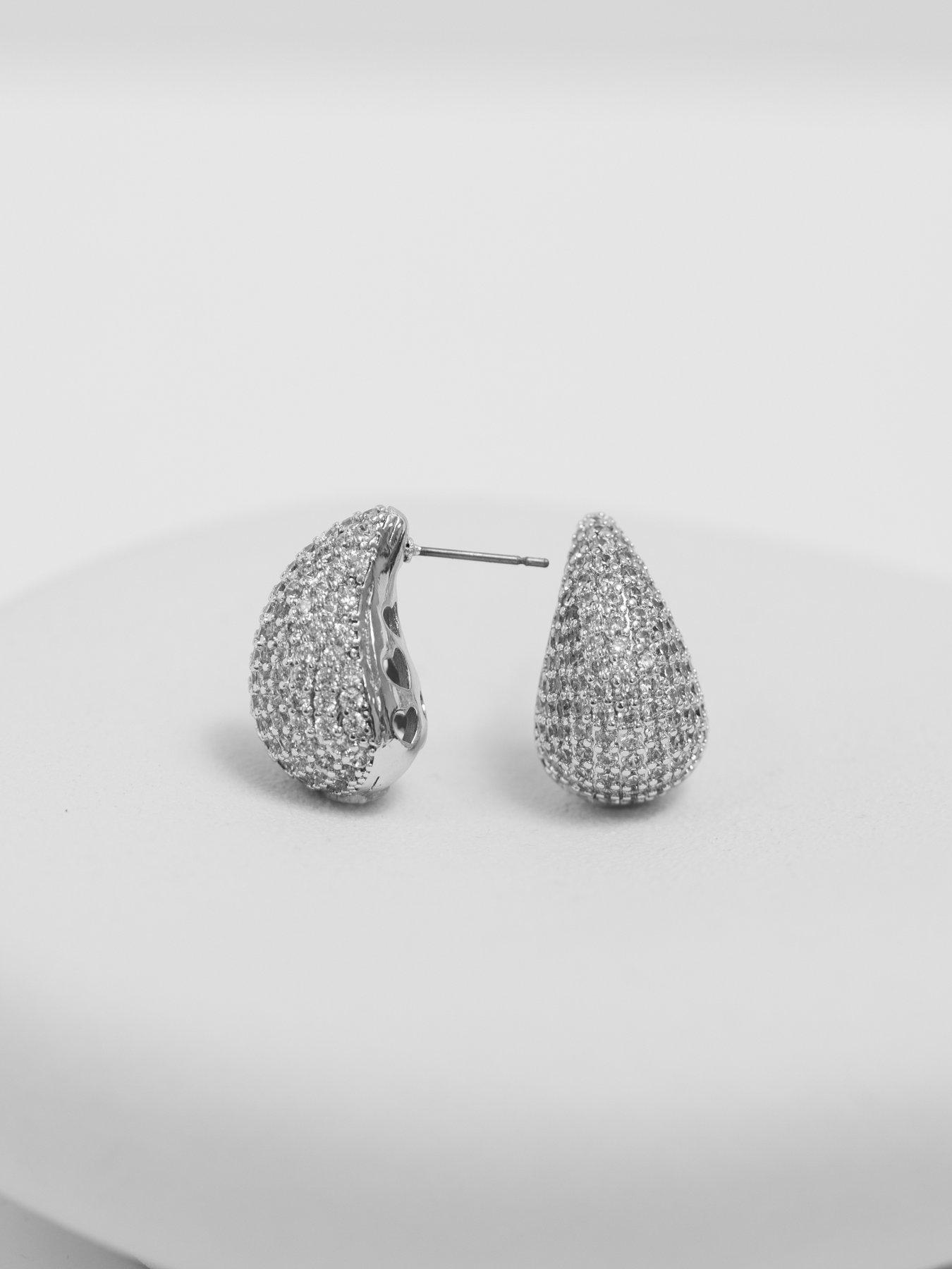 jon-richard-rhodium-plated-cubic-zirconia-dome-earringsoutfit