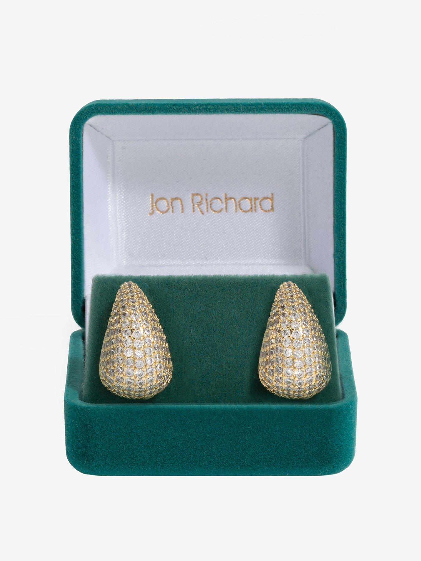 jon-richard-gold-plated-cubic-zirconia-dome-earrings