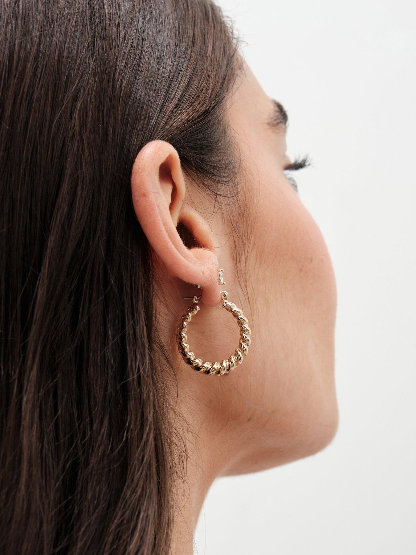 jon-richard-gold-plated-polished-twist-hoop-earringsoutfit