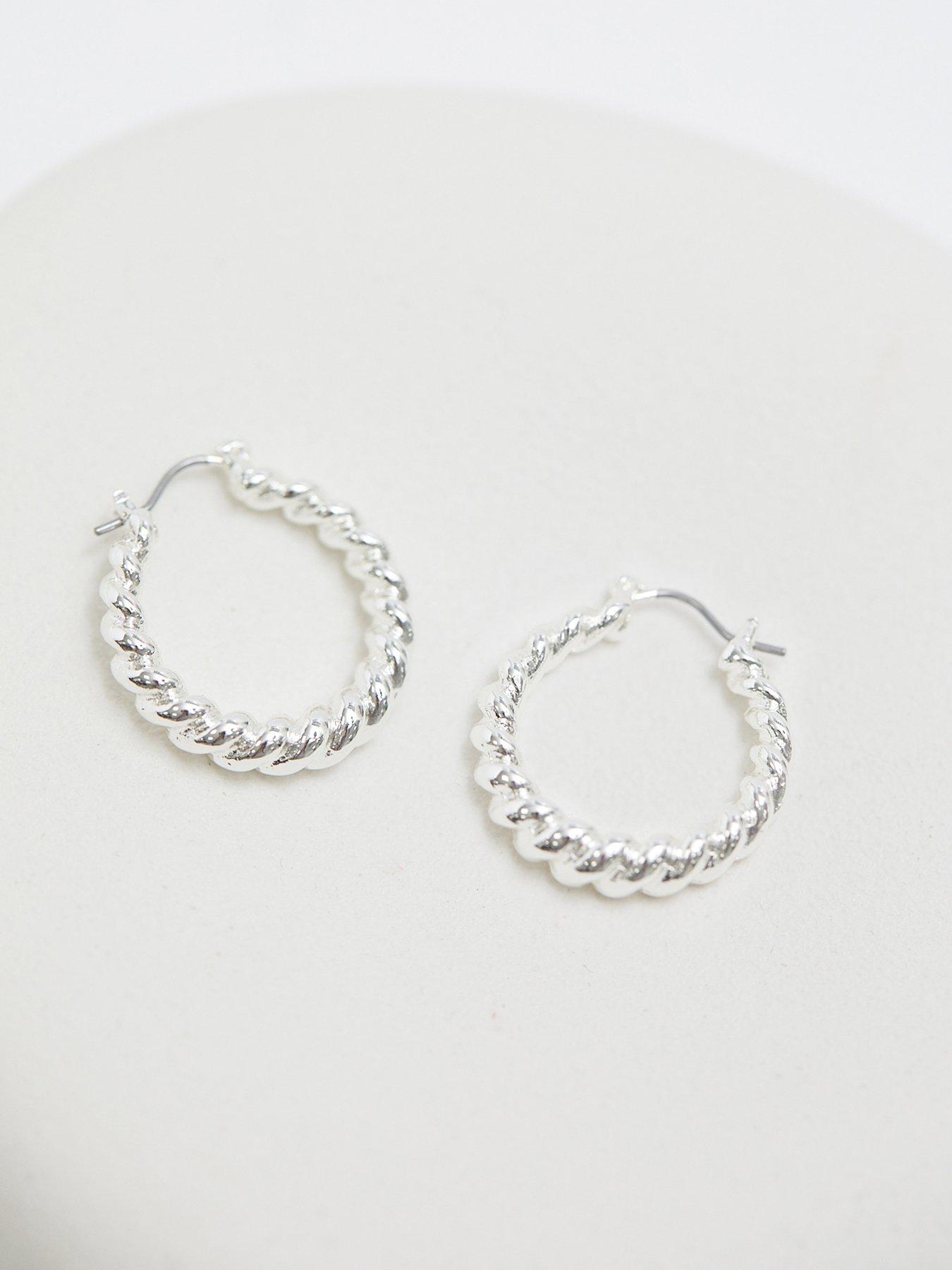 jon-richard-silver-plated-polished-twist-hoop-earringsoutfit