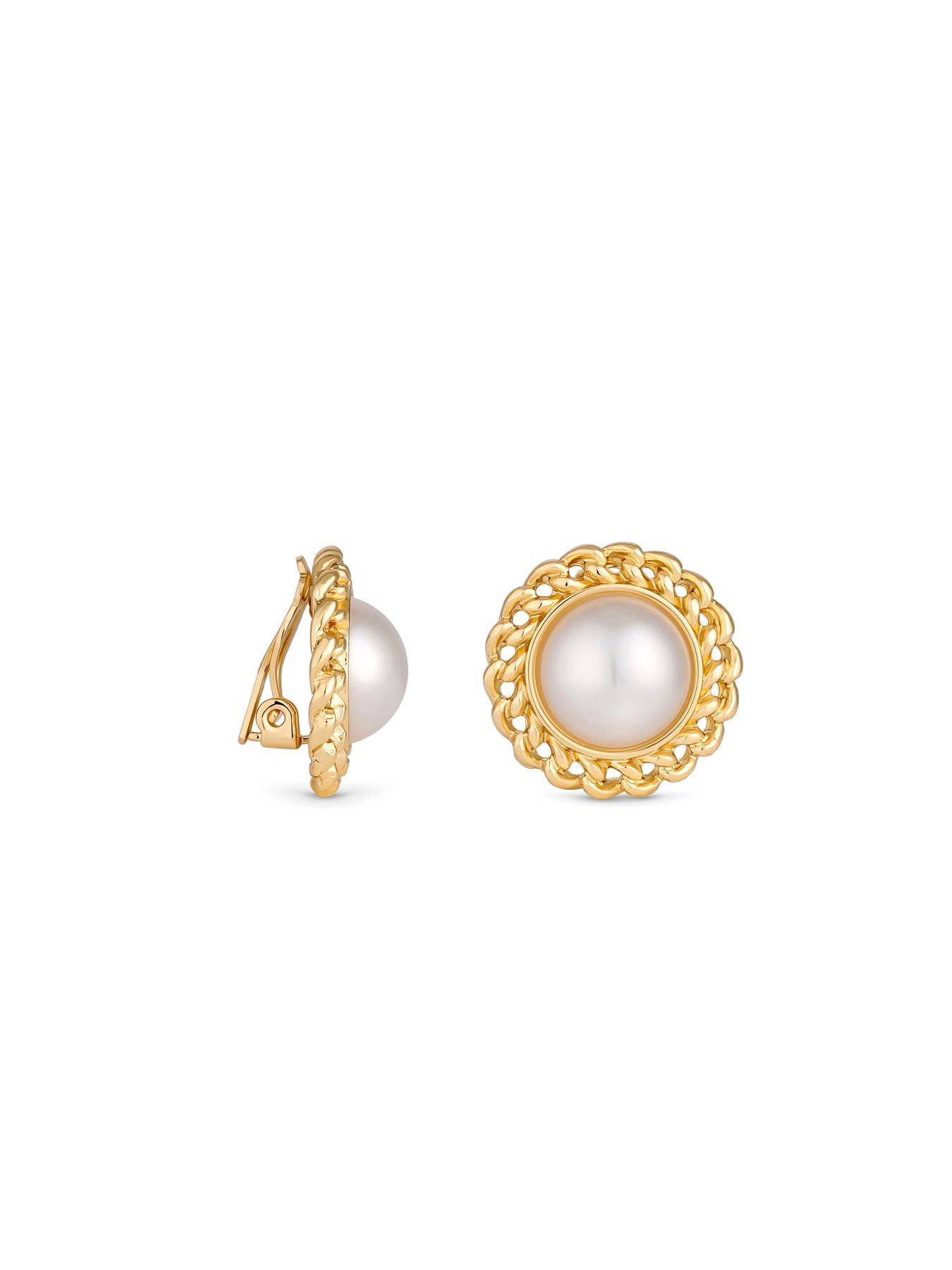 jon-richard-gold-plated-chain-and-pearl-clip-on-earringsstillFront