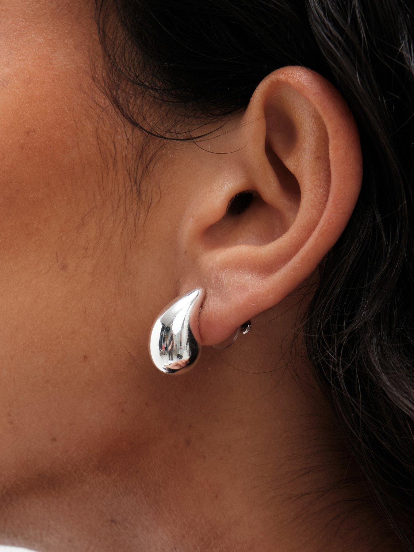 mood-silver-polished-dome-hoop-earrings-pack-of-2stillFront