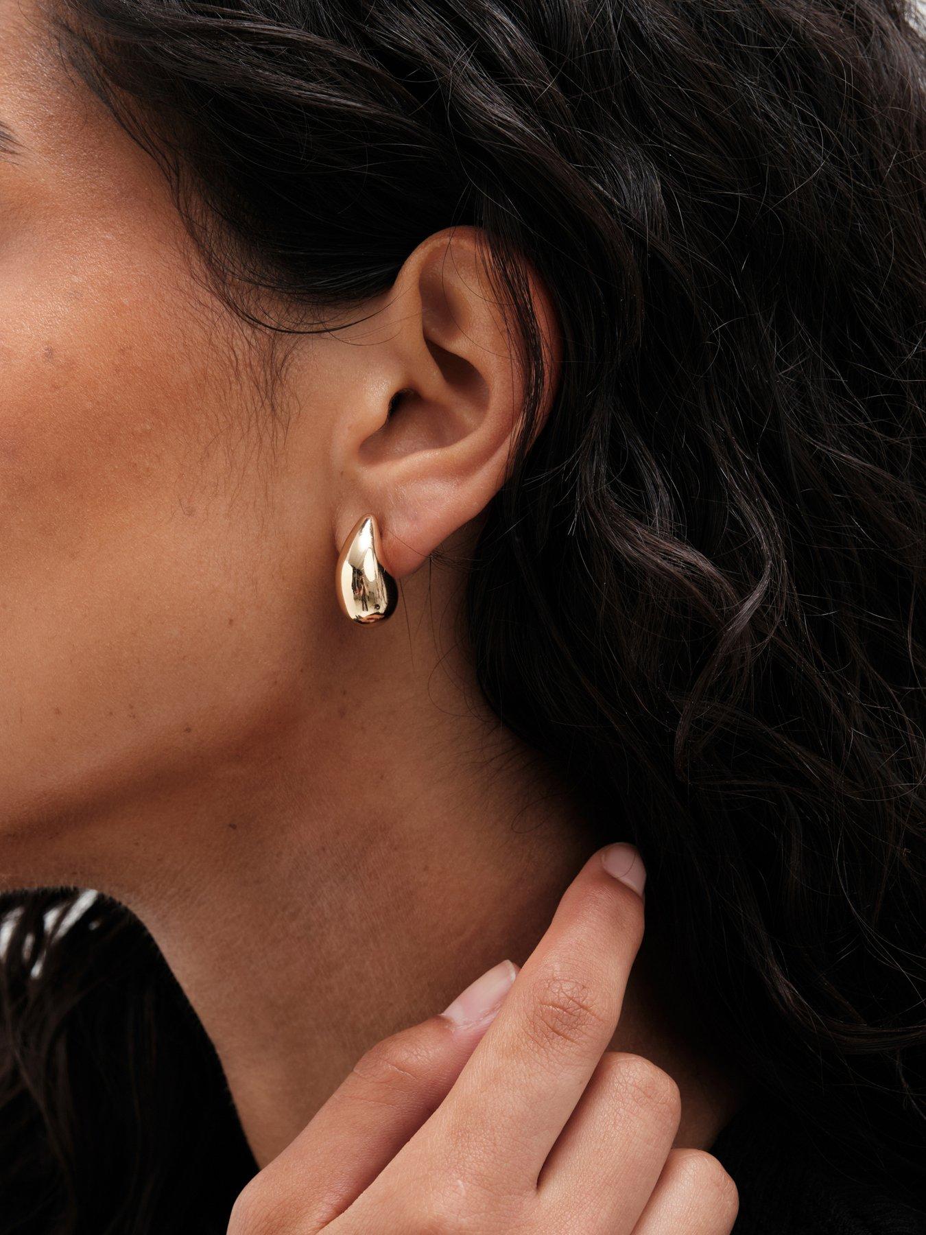 mood-gold-polished-dome-hoop-earrings-pack-of-2detail