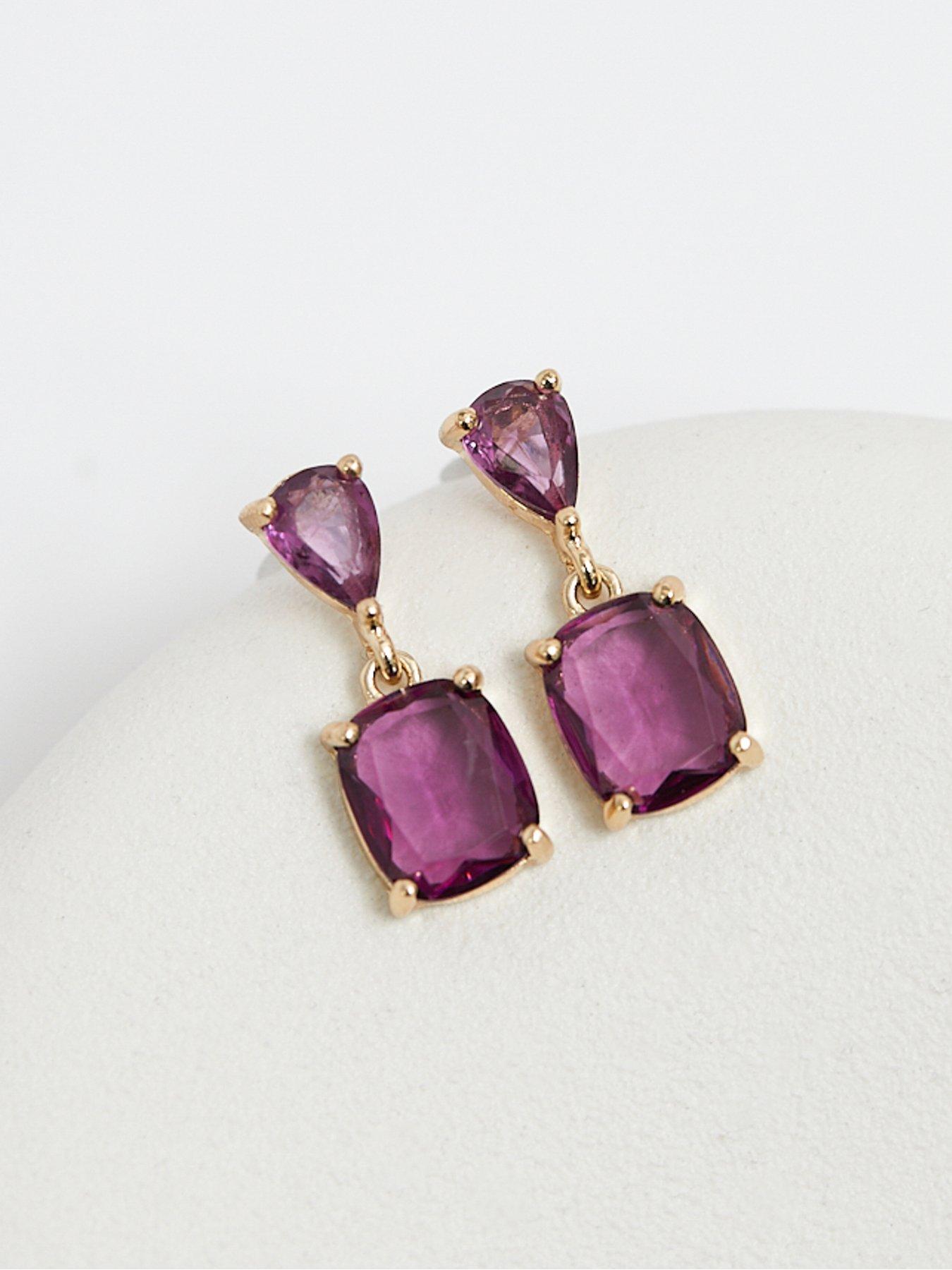 mood-gold-amethyst-double-drop-earringsback