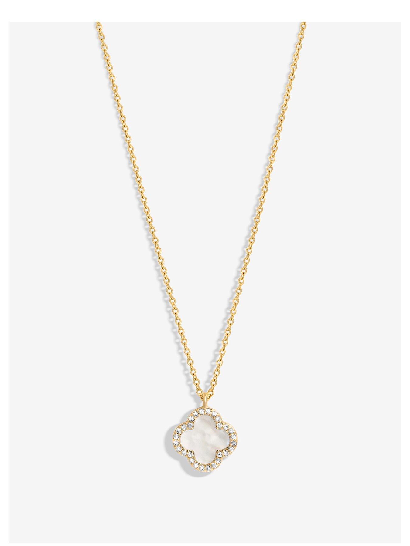 jon-richard-gold-plated-and-mother-of-pearl-clover-pendant-necklace