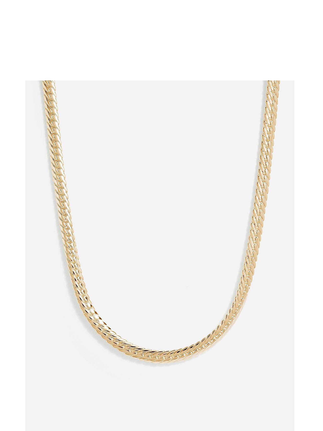 jon-richard-gold-plate-herringbone-chain-necklace