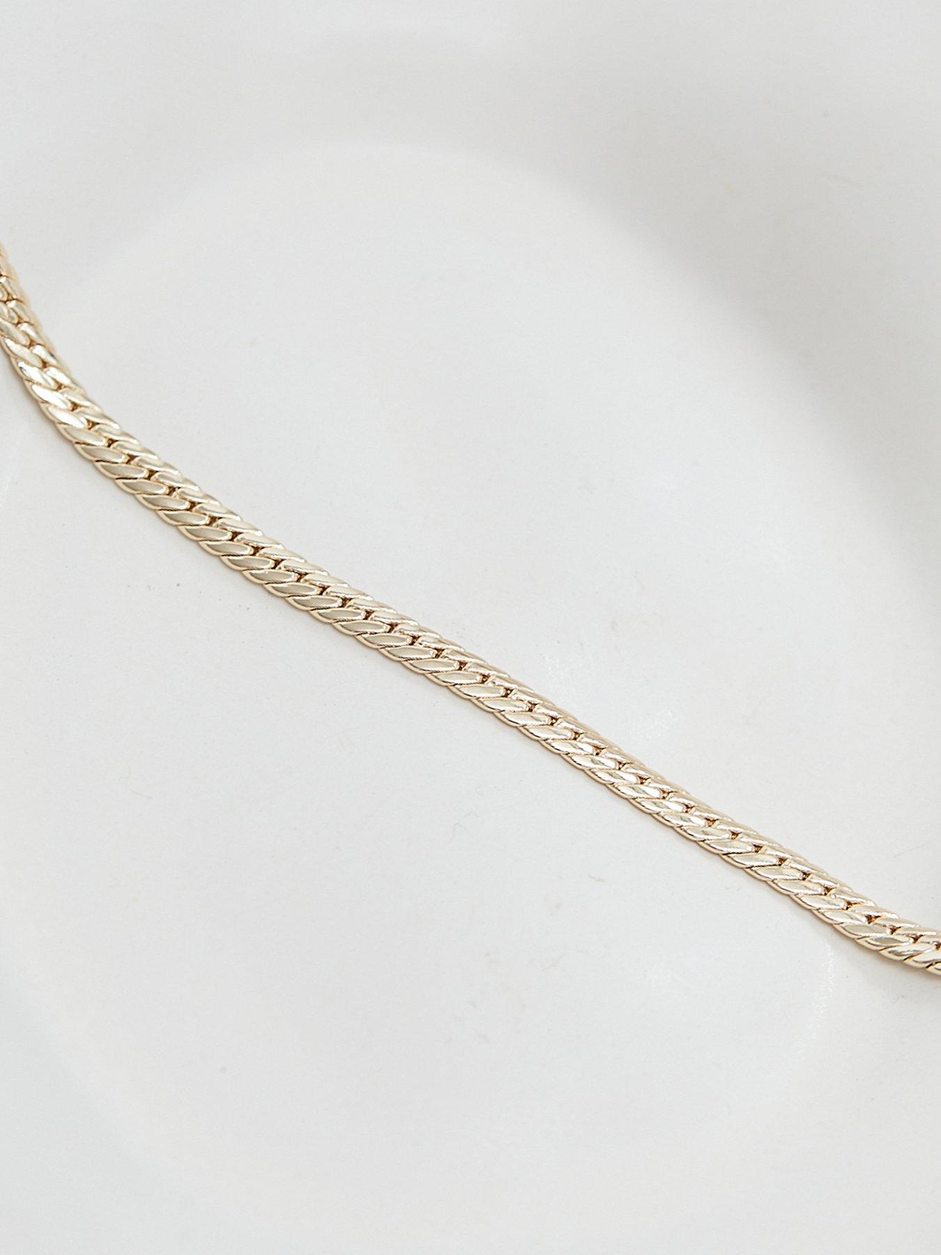 jon-richard-gold-plate-herringbone-chain-necklacedetail