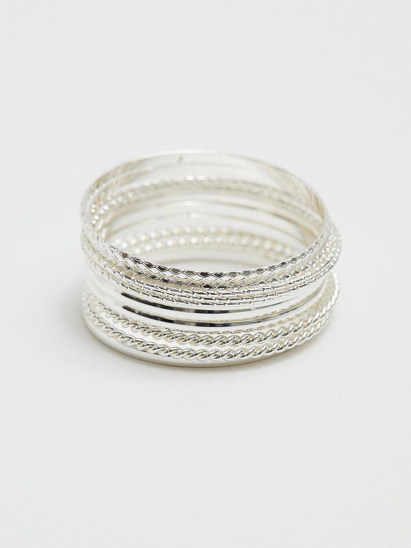 mood-silver-textured-stacker-banglesstillFront